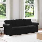 Sofa Crna 215 x 82 x 80 cm tkanina
