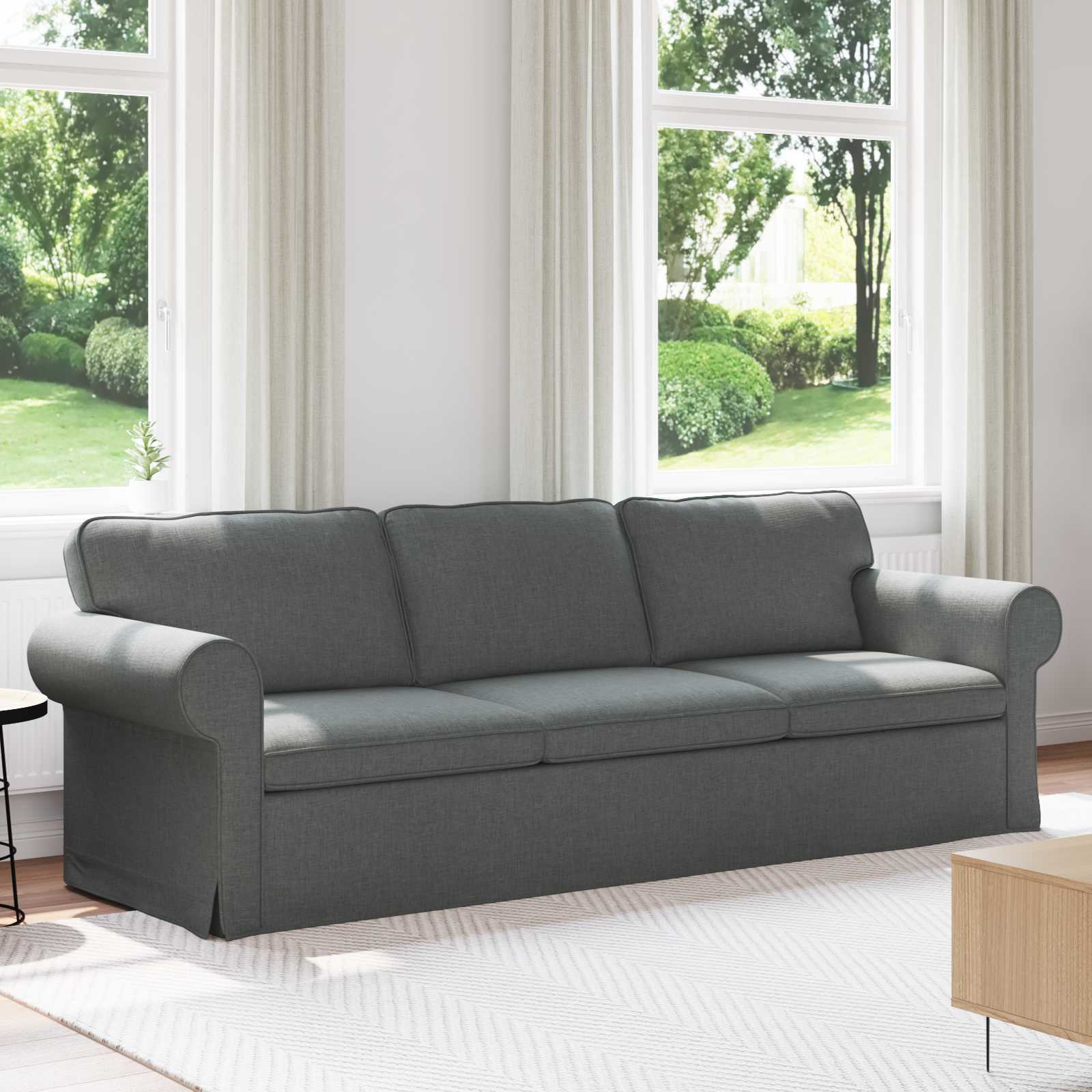 Sofa Tamno siva 245 x 82 x 80 cm tkanina