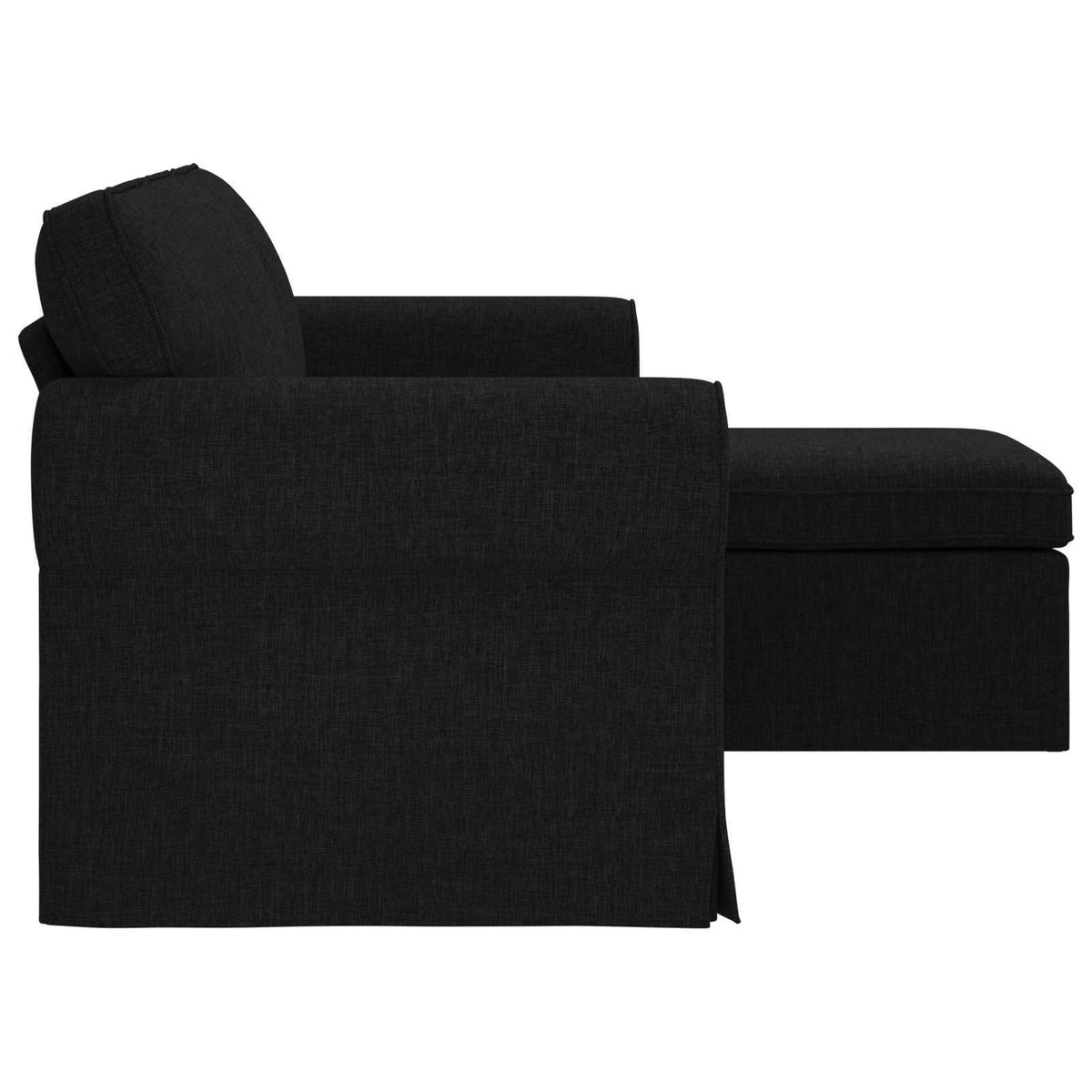 Sofa Crna 195 x 138 x 80 cm tkanina