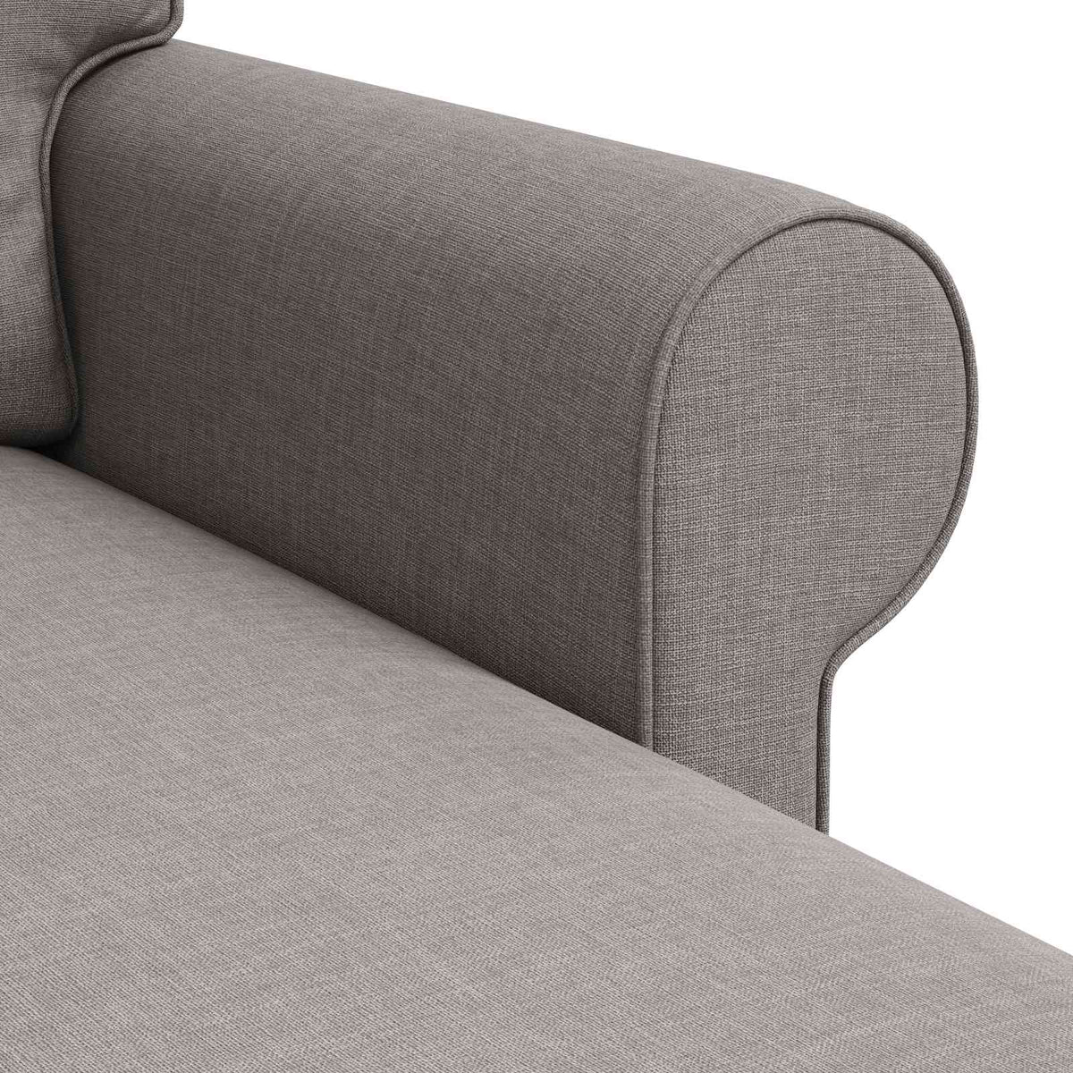 Sofa Sivo-smeđa 195 x 138 x 80 cm tkanina