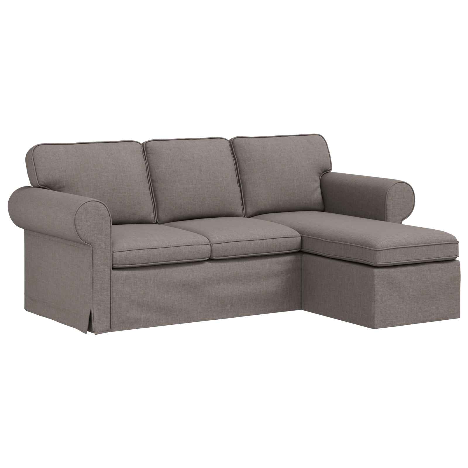 Sofa Sivo-smeđa 195 x 138 x 80 cm tkanina