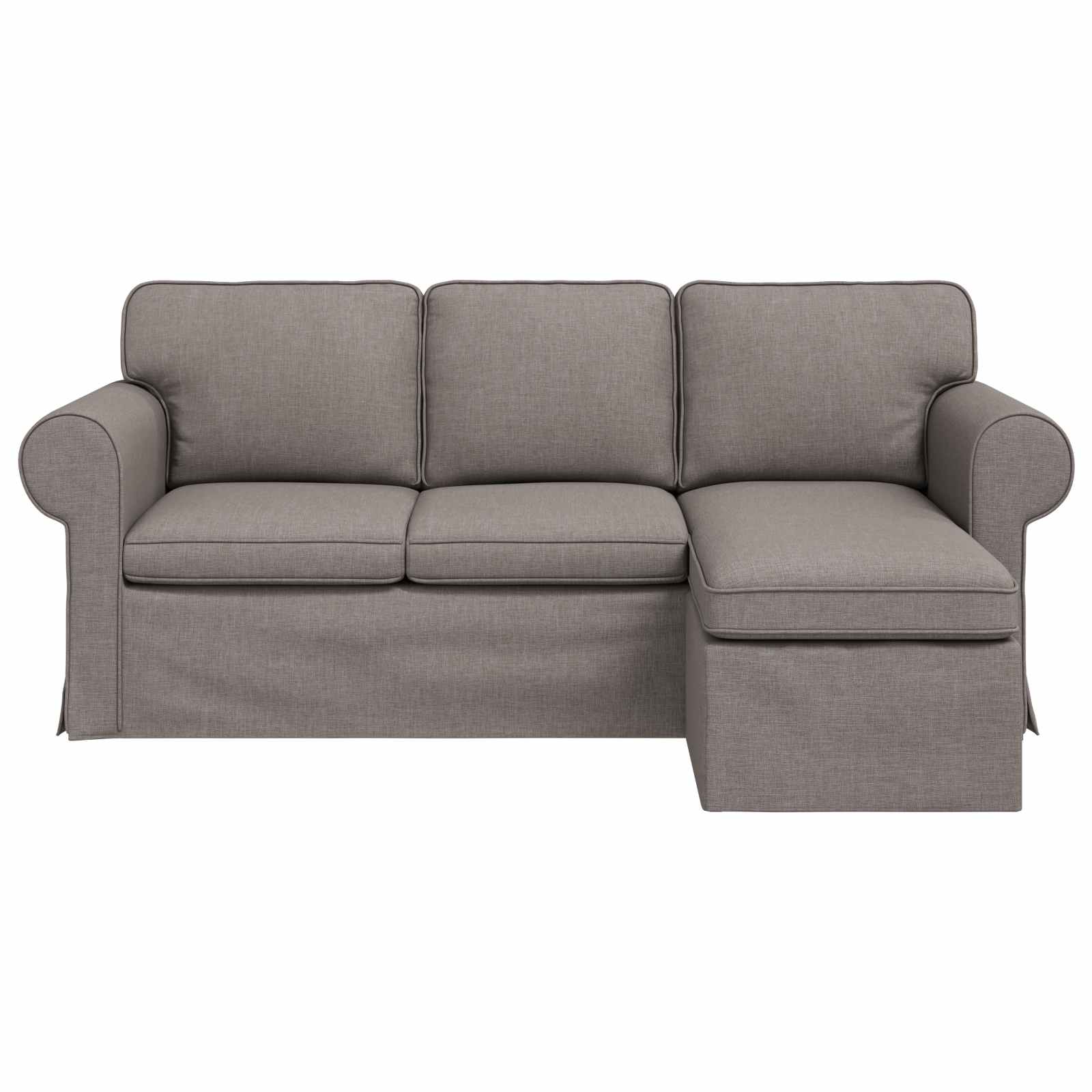 Sofa Sivo-smeđa 195 x 138 x 80 cm tkanina