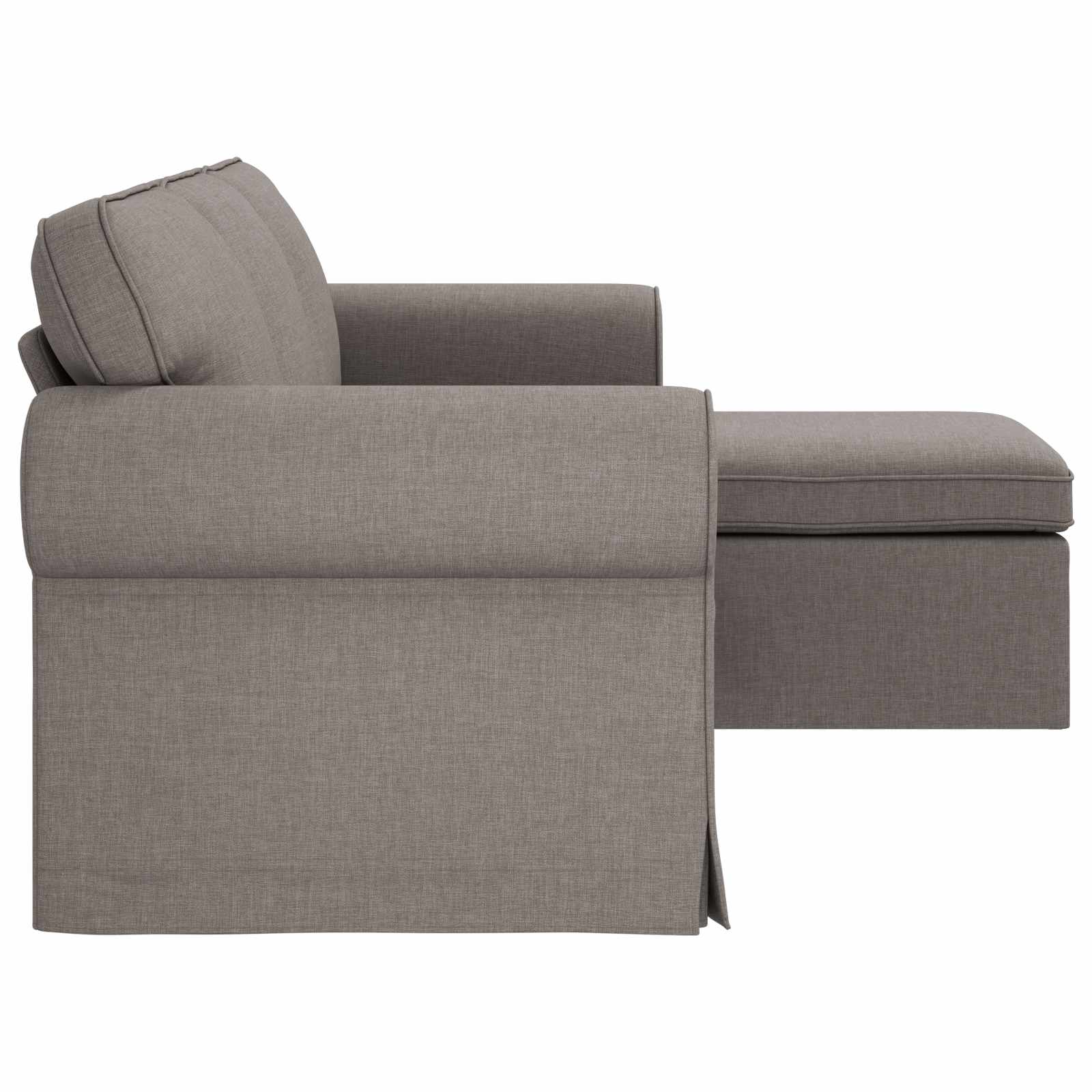 Sofa Sivo-smeđa 195 x 138 x 80 cm tkanina