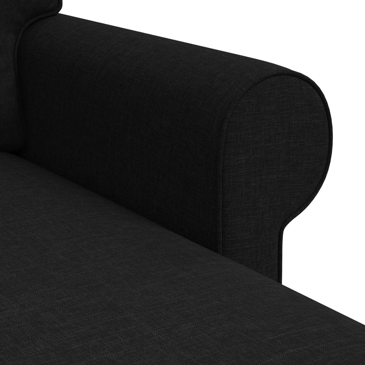 Sofa Crna 215 x 138 x 80 cm tkanina