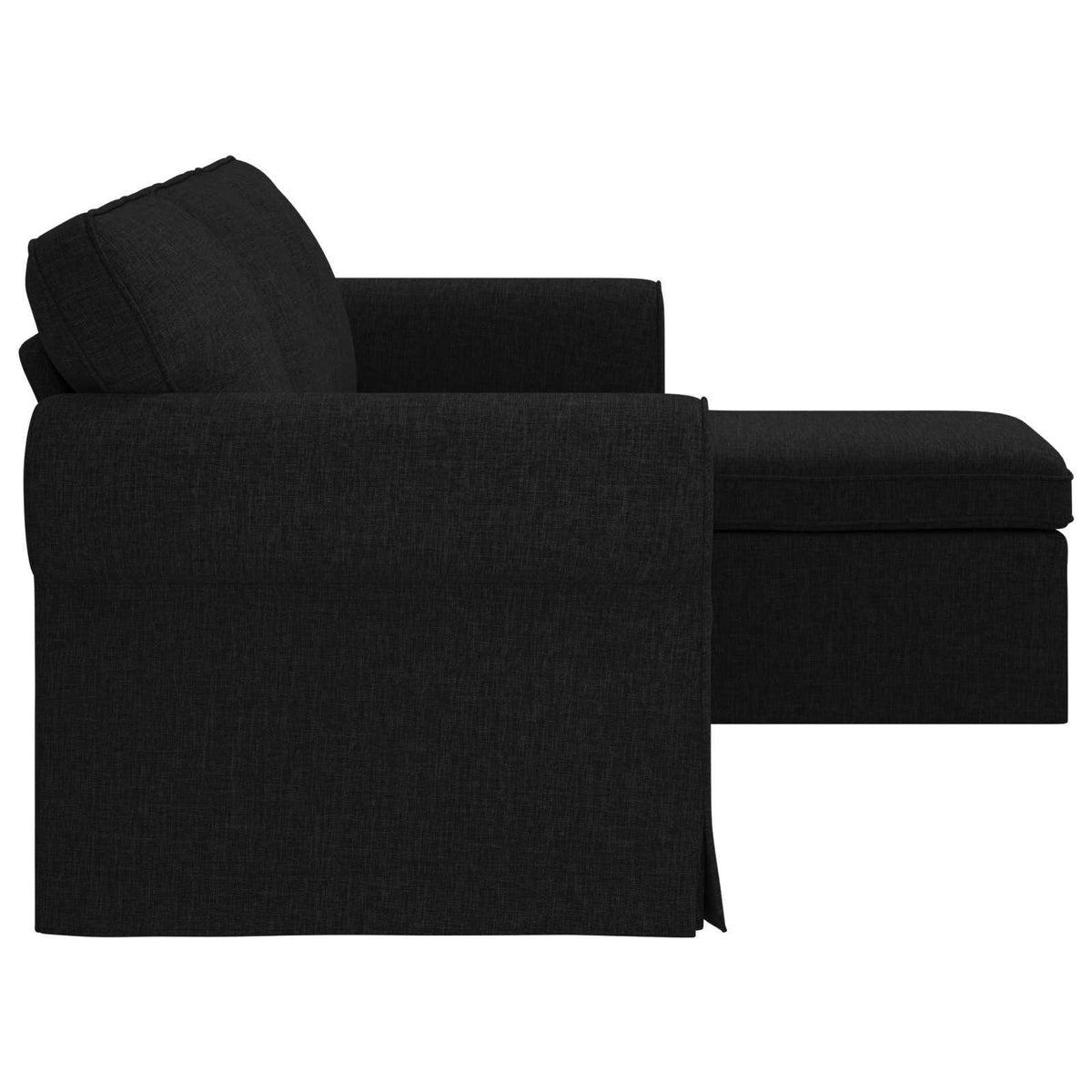 Sofa Crna 215 x 138 x 80 cm tkanina
