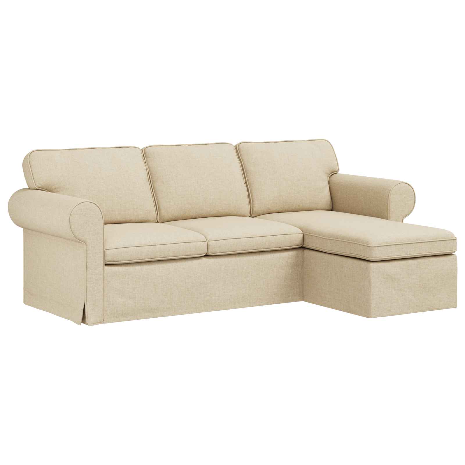 Sofa Krema 215 x 138 x 80 cm tkanina