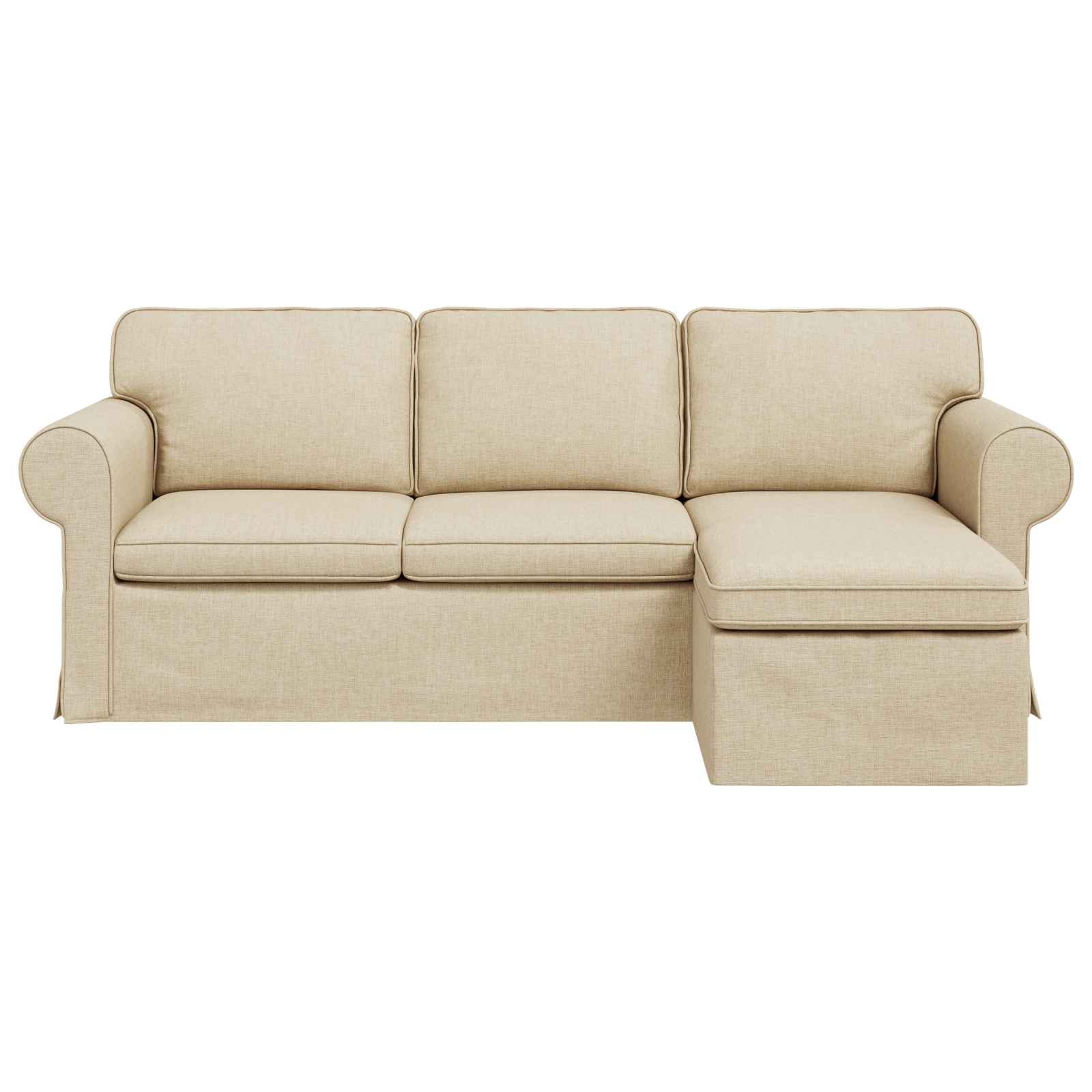 Sofa Krema 215 x 138 x 80 cm tkanina