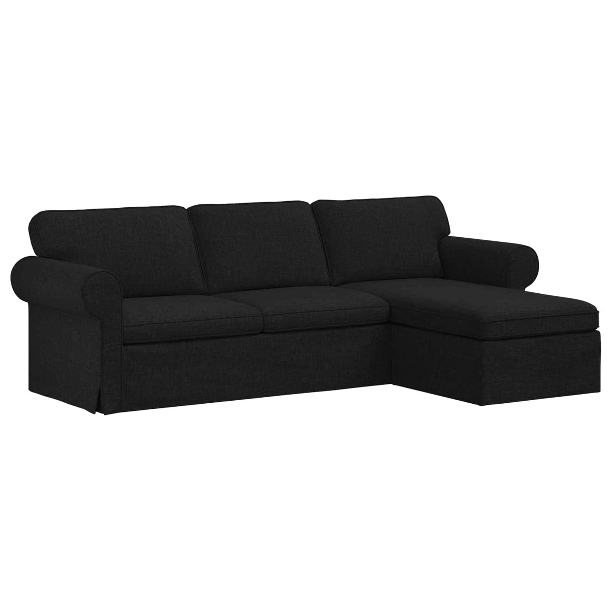 Sofa Crna 245 x 138 x 80 cm tkanina