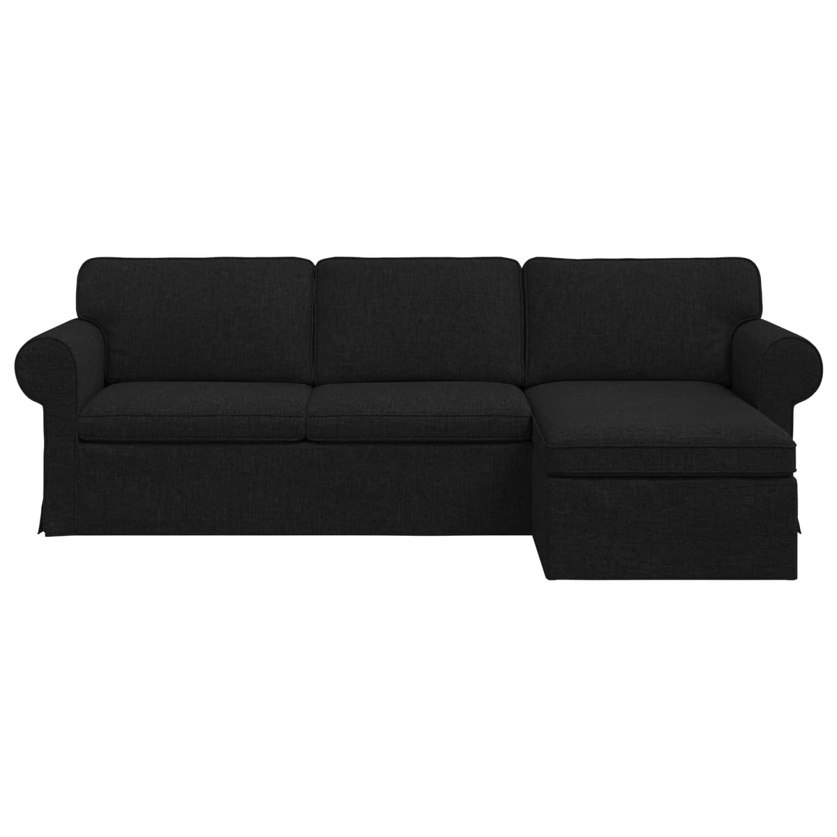 Sofa Crna 245 x 138 x 80 cm tkanina