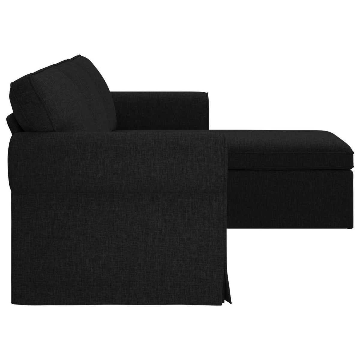 Sofa Crna 245 x 138 x 80 cm tkanina