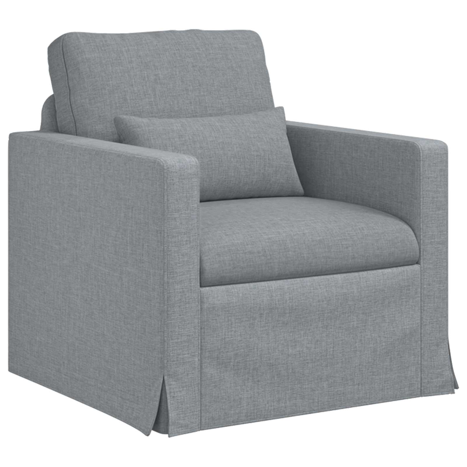 Sofa Svijetlo siva 78 x 78 x 80 cm tkanina
