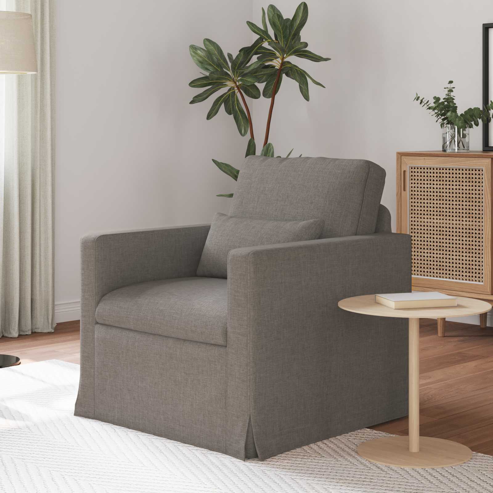 Sofa Sivo-smeđa 78 x 78 x 80 cm tkanina
