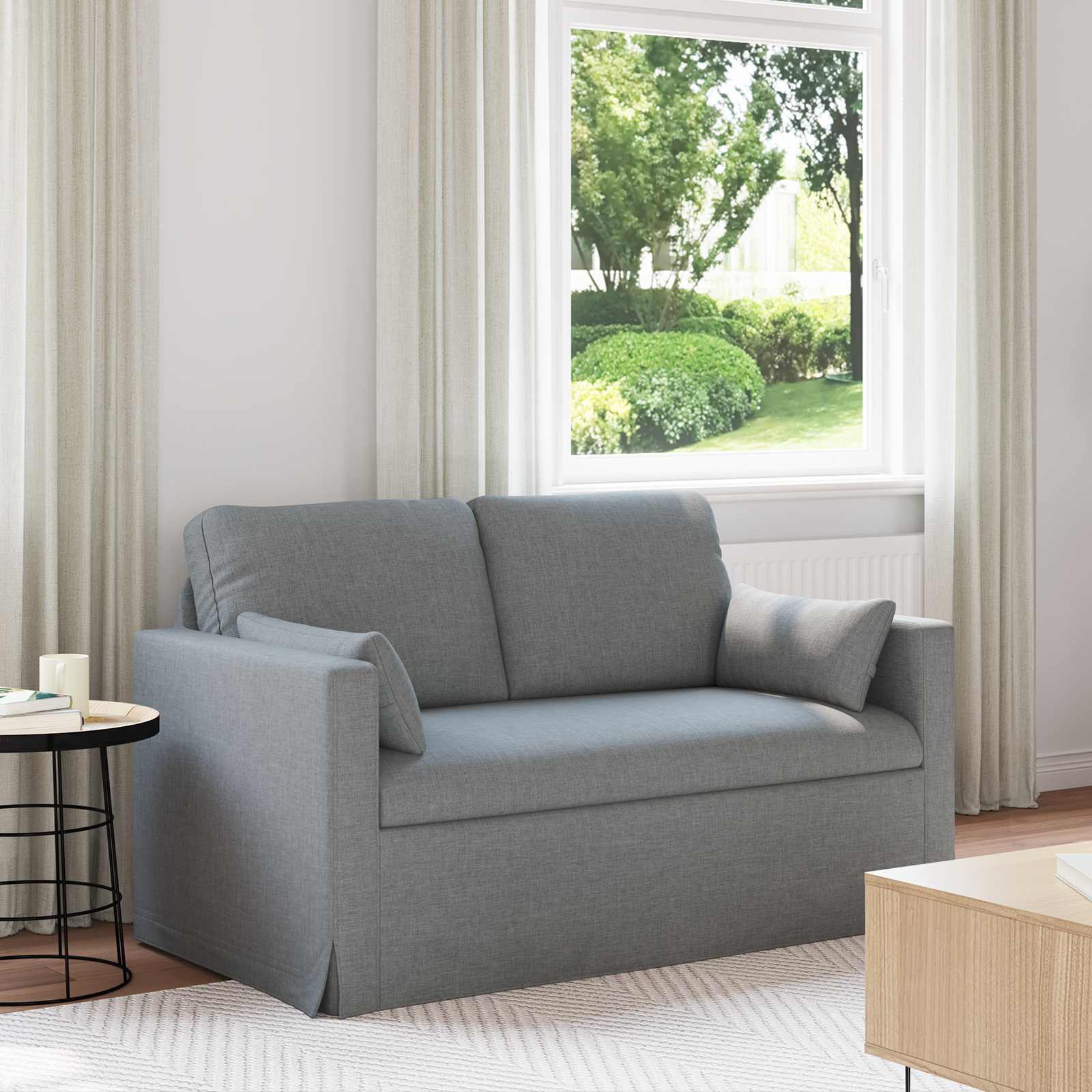 Sofa Svijetlo siva 139 x 78 x 80 cm tkanina