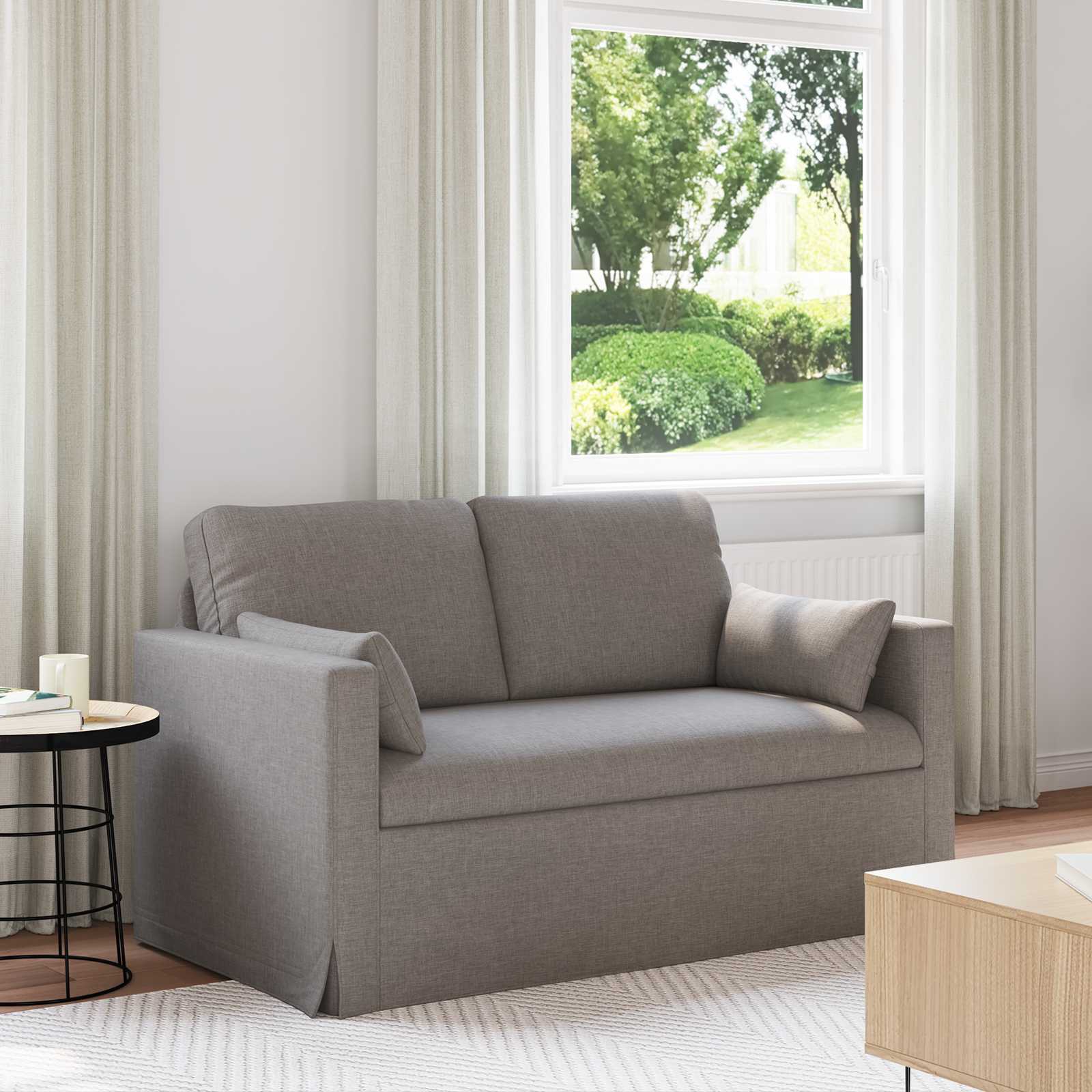 Sofa Sivo-smeđa 139 x 78 x 80 cm tkanina