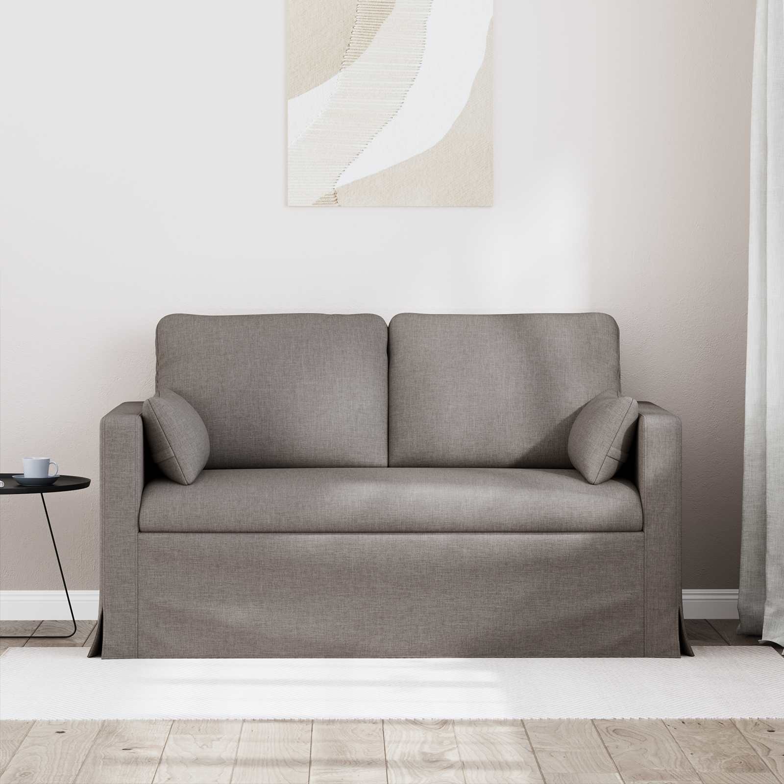 Sofa Sivo-smeđa 139 x 78 x 80 cm tkanina