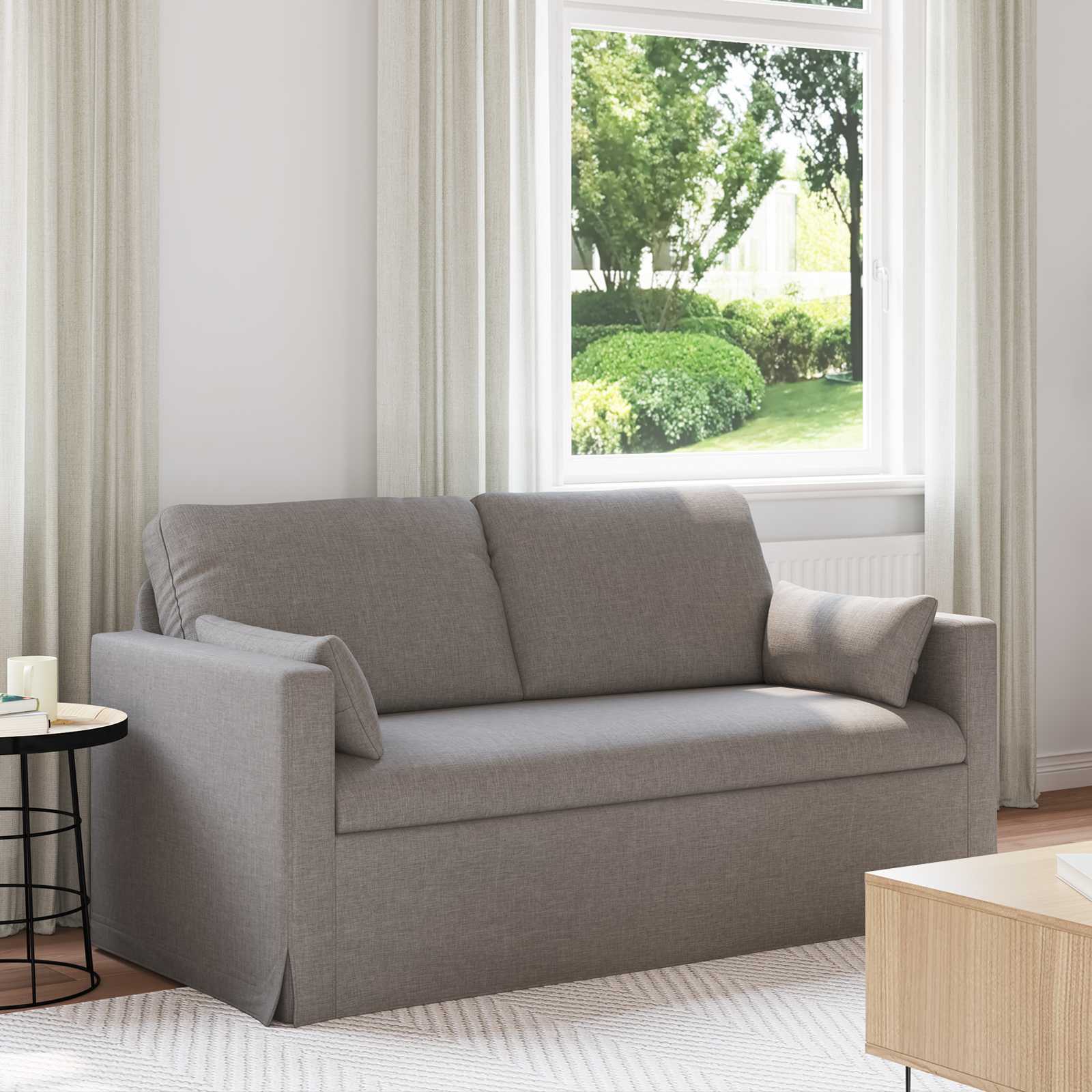 Sofa Sivo-smeđa 158 x 78 x 80 cm tkanina