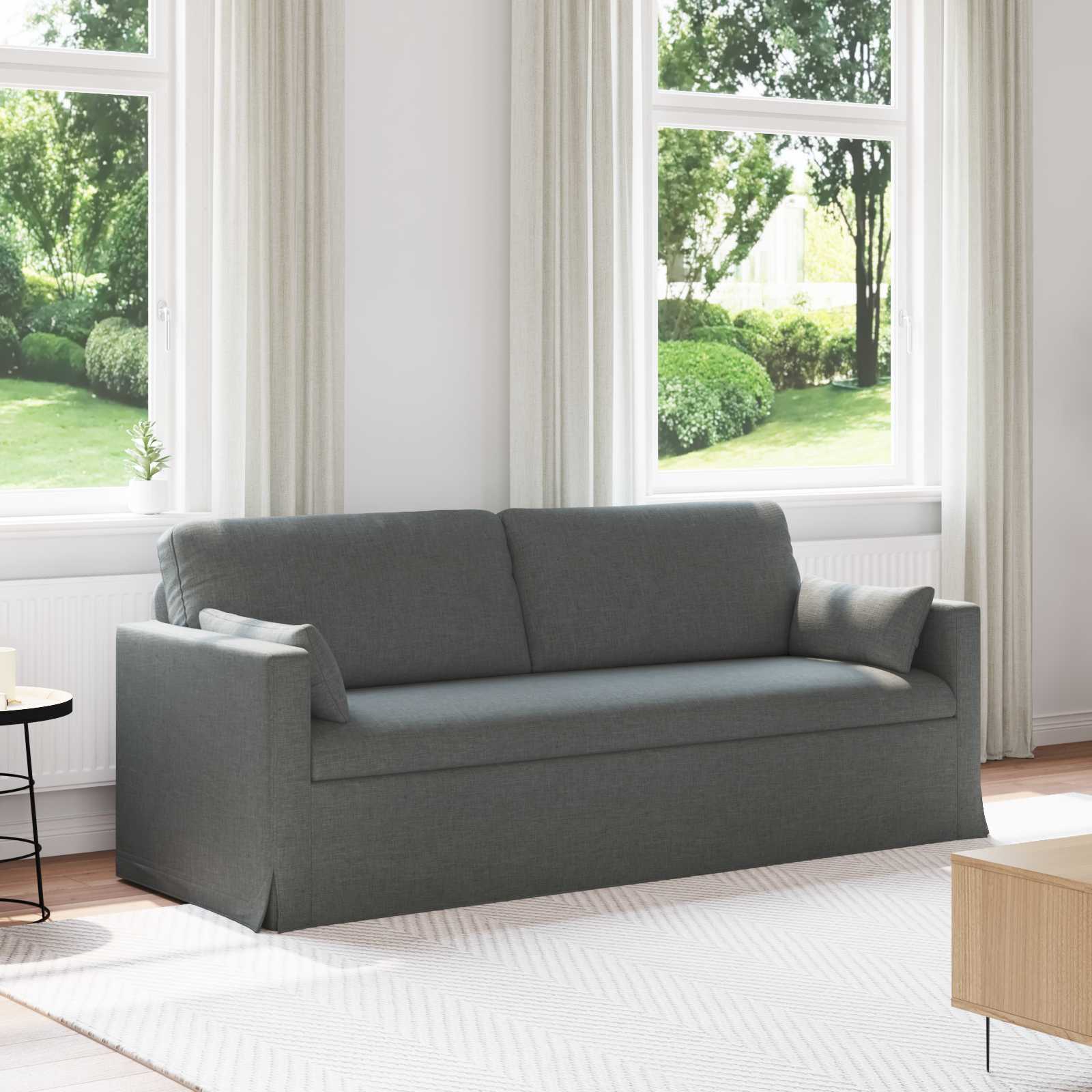 Sofa Tamno siva 198 x 78 x 80 cm tkanina