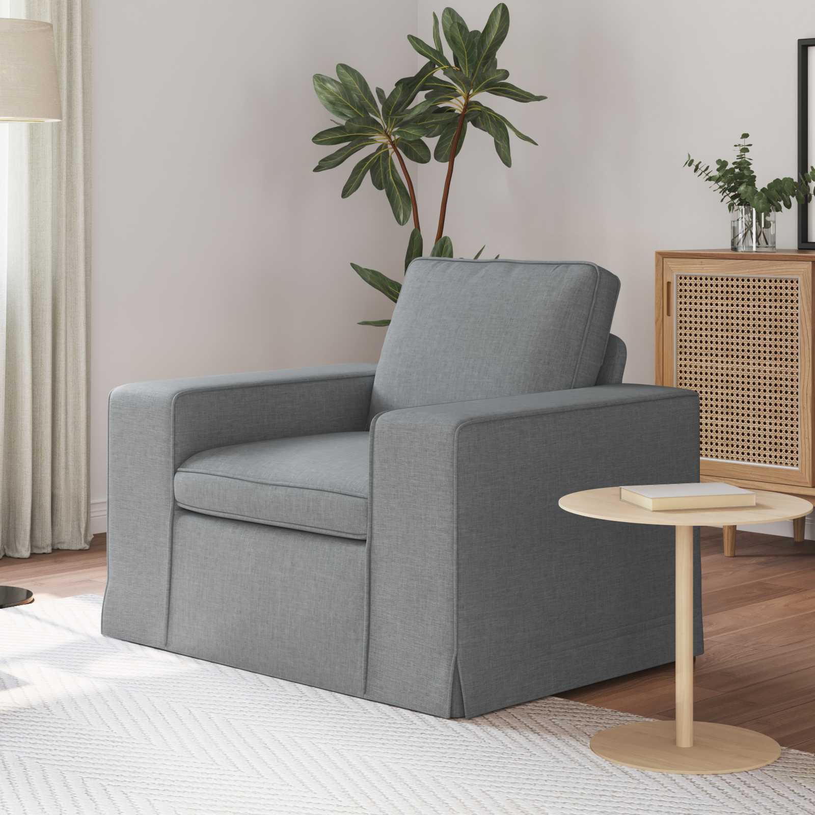 Sofa Svijetlo siva 103 x 80 x 82 cm tkanina