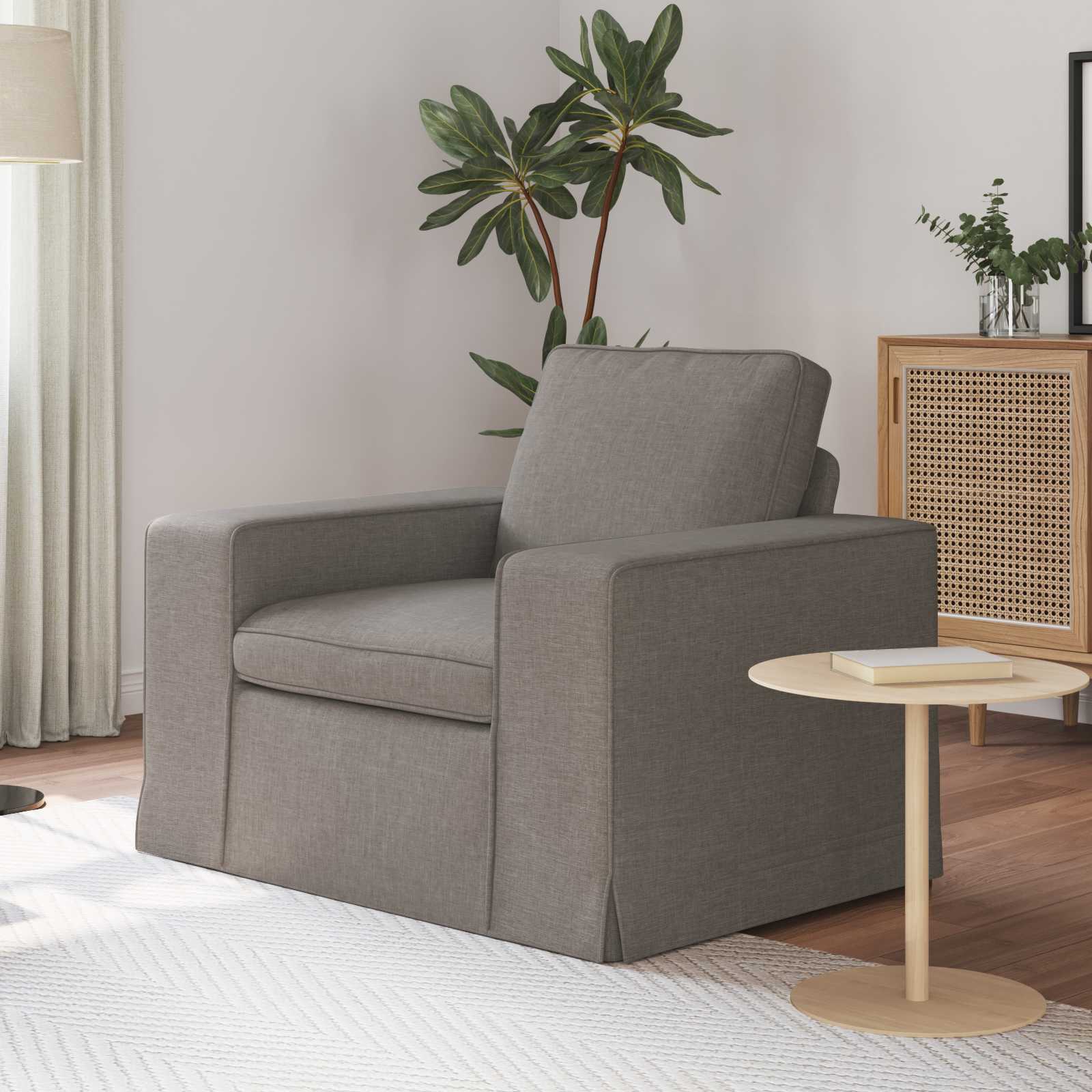 Sofa Sivo-smeđa 103 x 80 x 82 cm tkanina