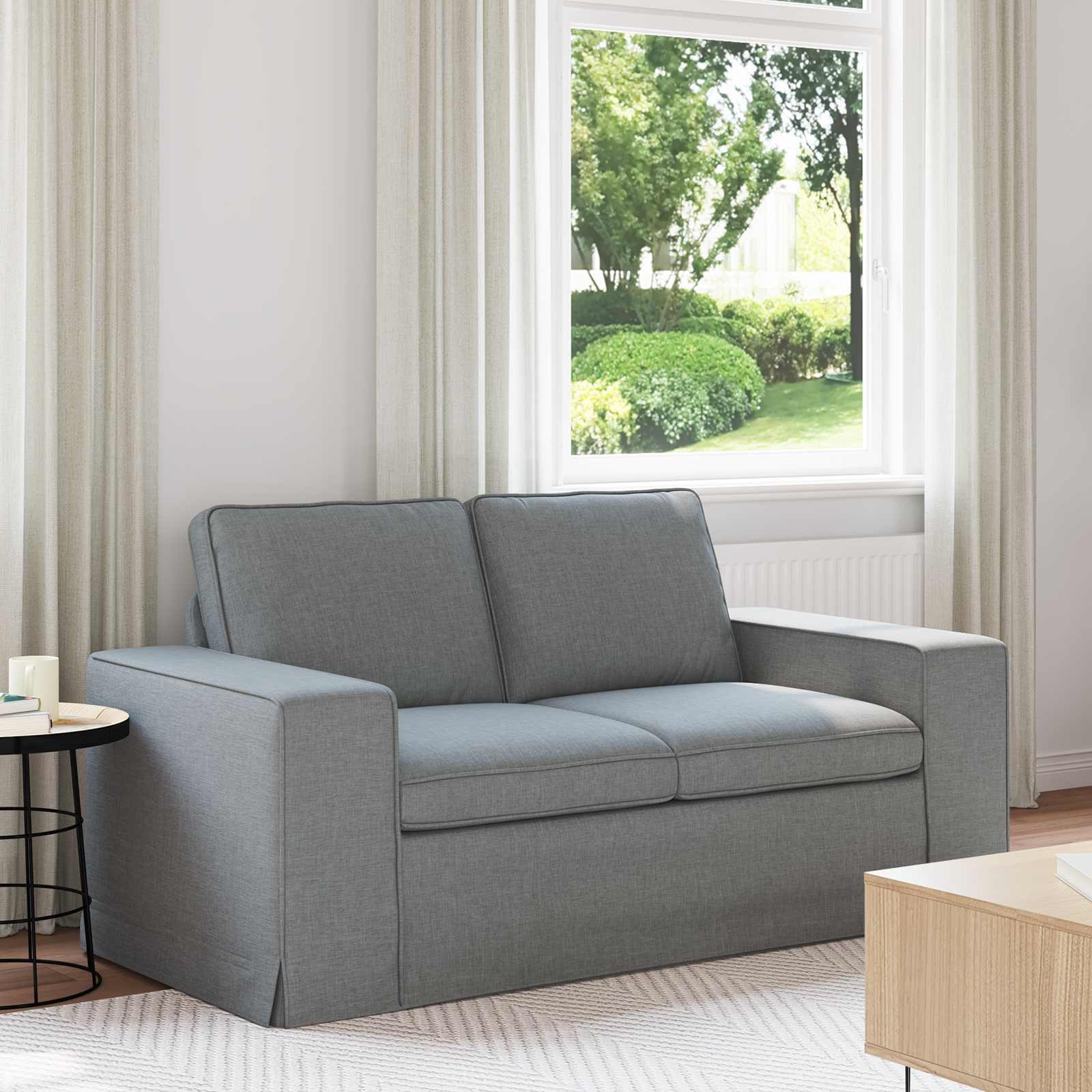 Sofa Svijetlo siva 162 x 80 x 82 cm tkanina