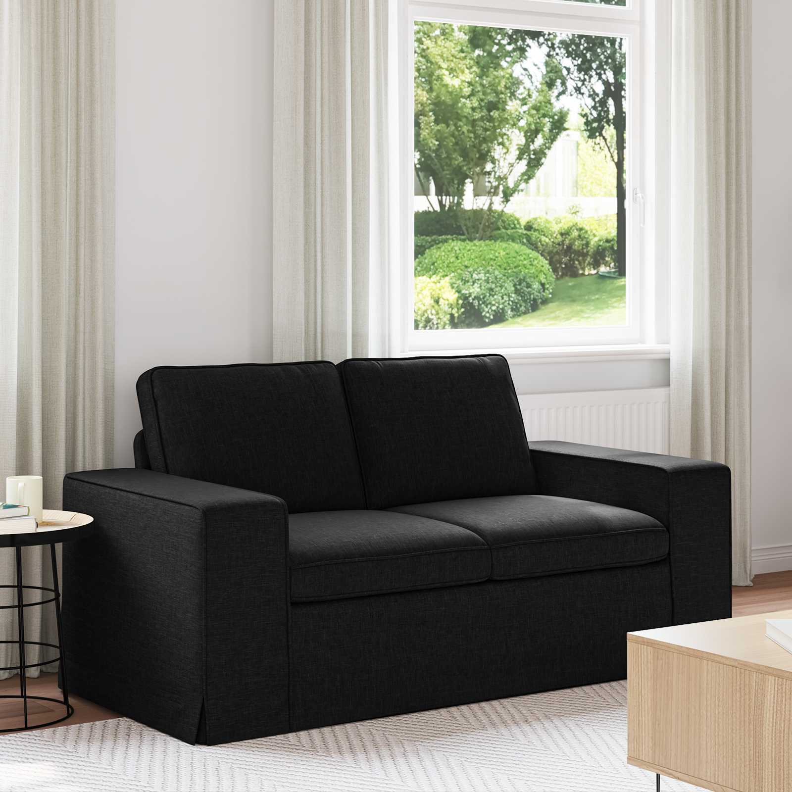 Sofa Crna 162 x 80 x 82 cm tkanina