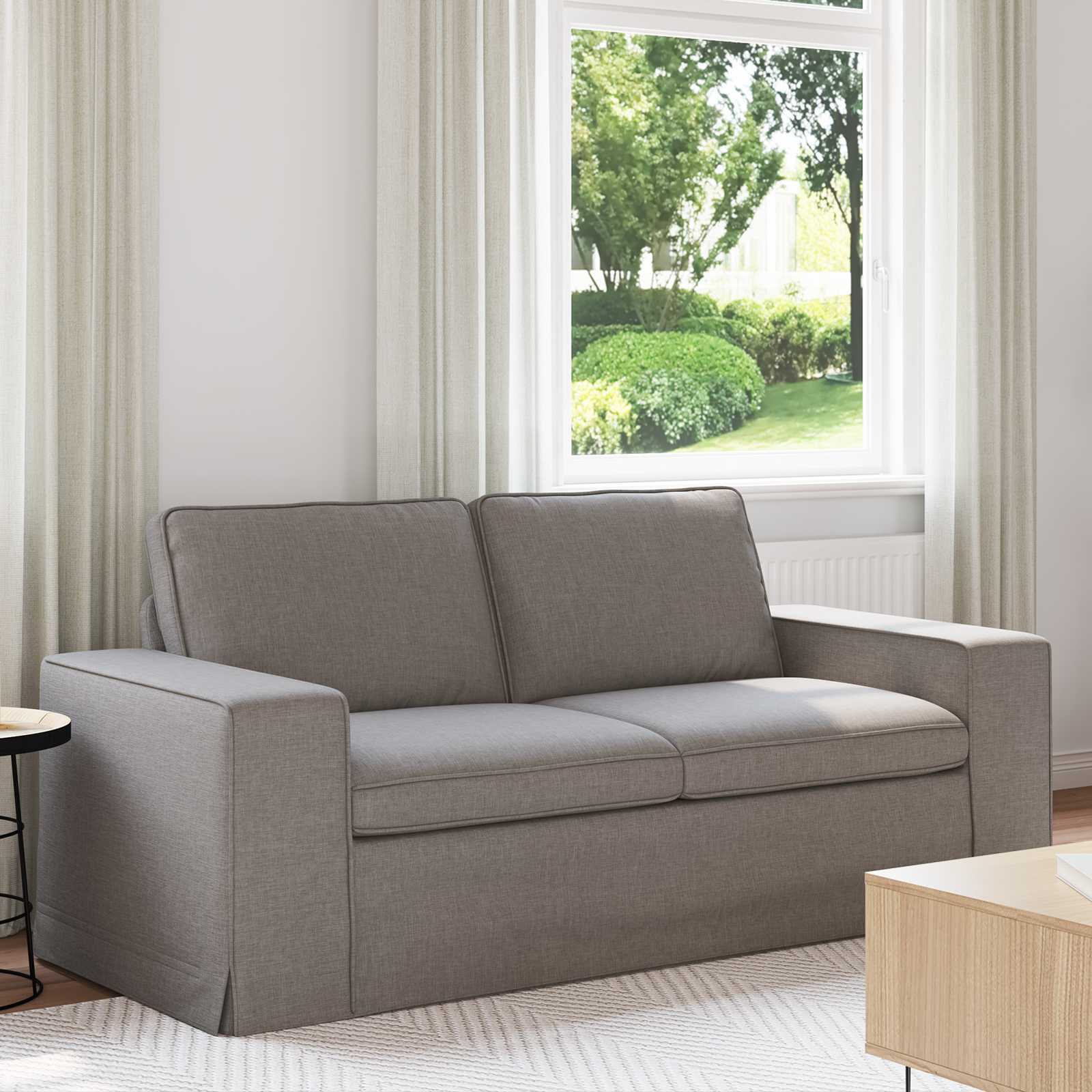 Sofa Sivo-smeđa 182 x 80 x 82 cm tkanina
