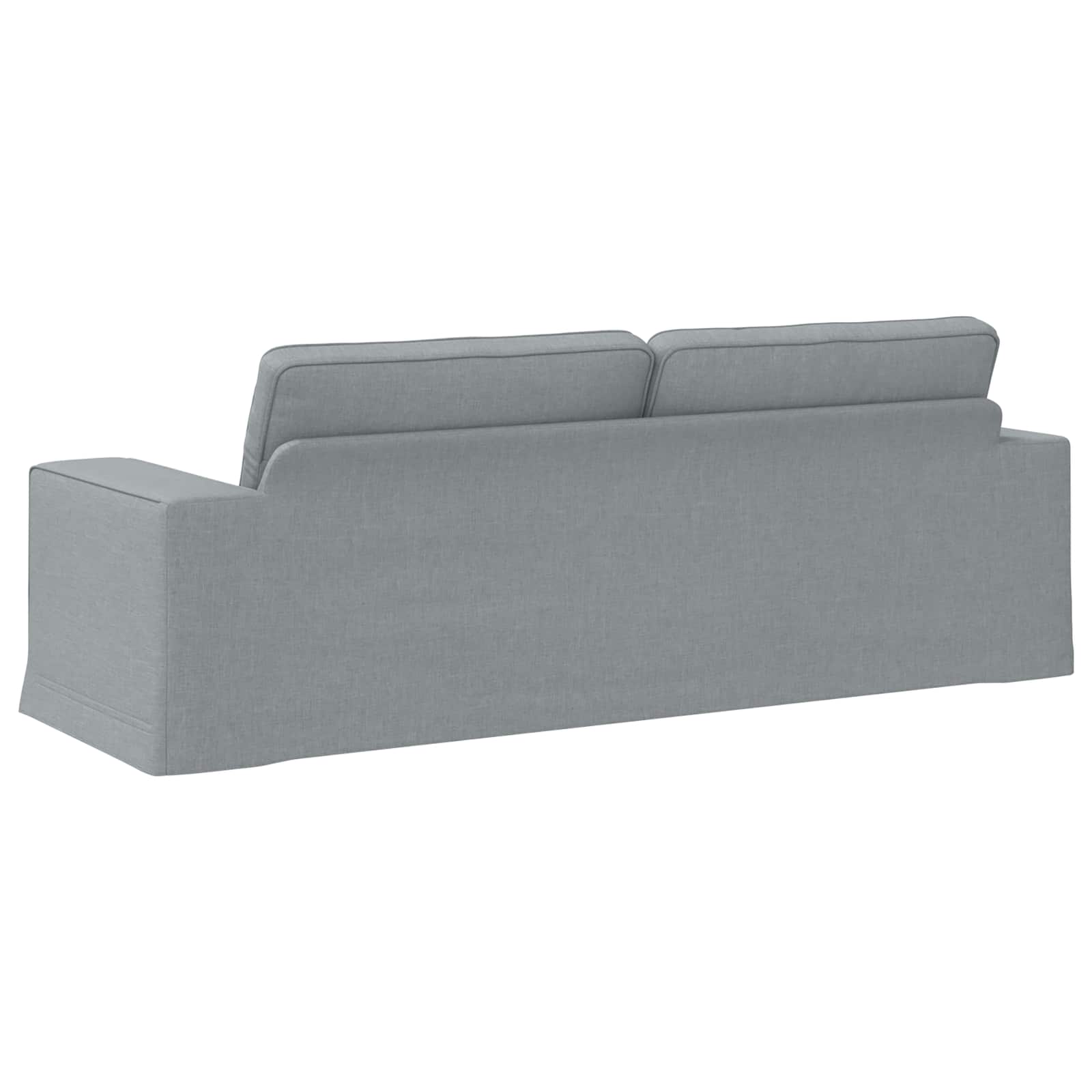 Sofa Svijetlo siva 222 x 80 x 82 cm tkanina