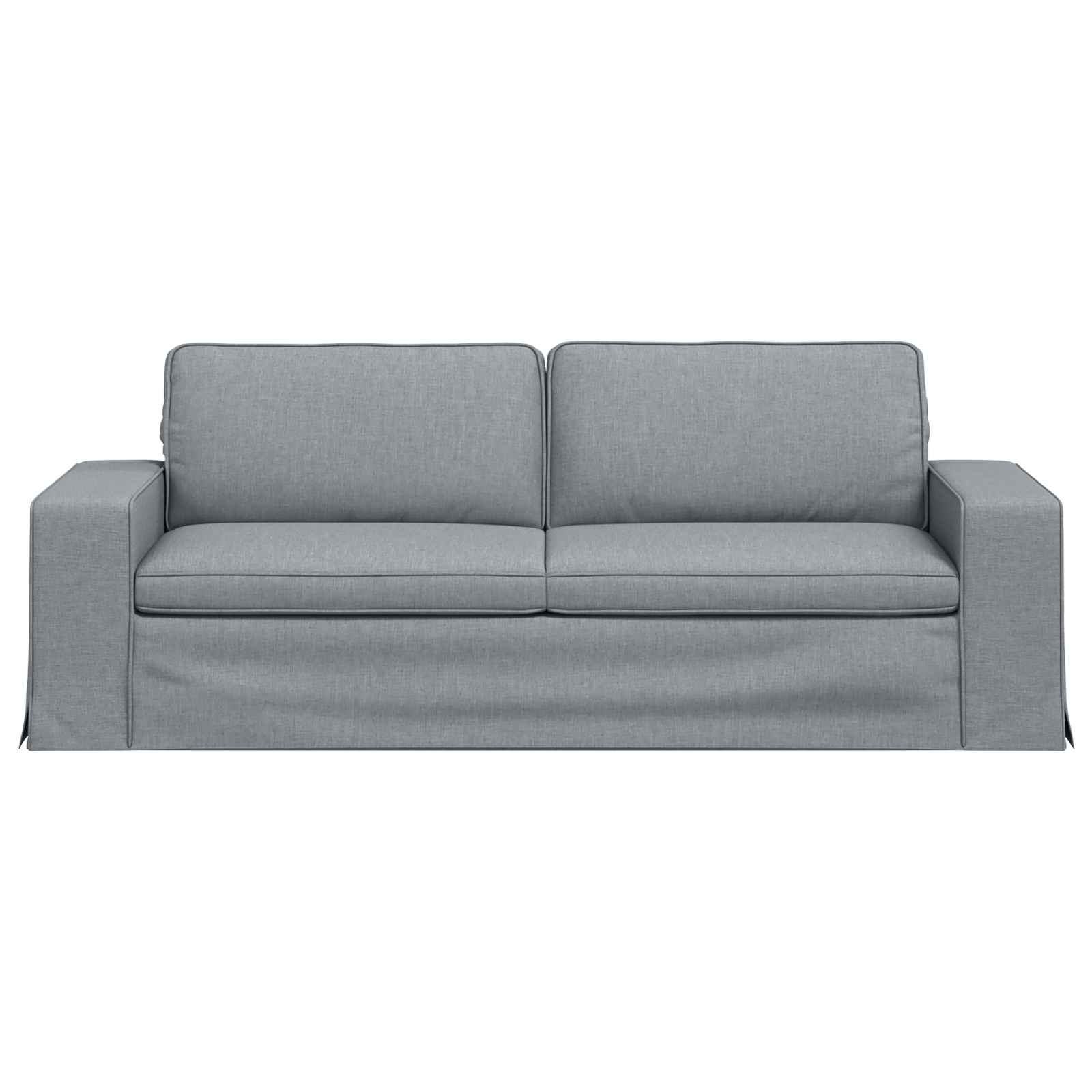 Sofa Svijetlo siva 222 x 80 x 82 cm tkanina