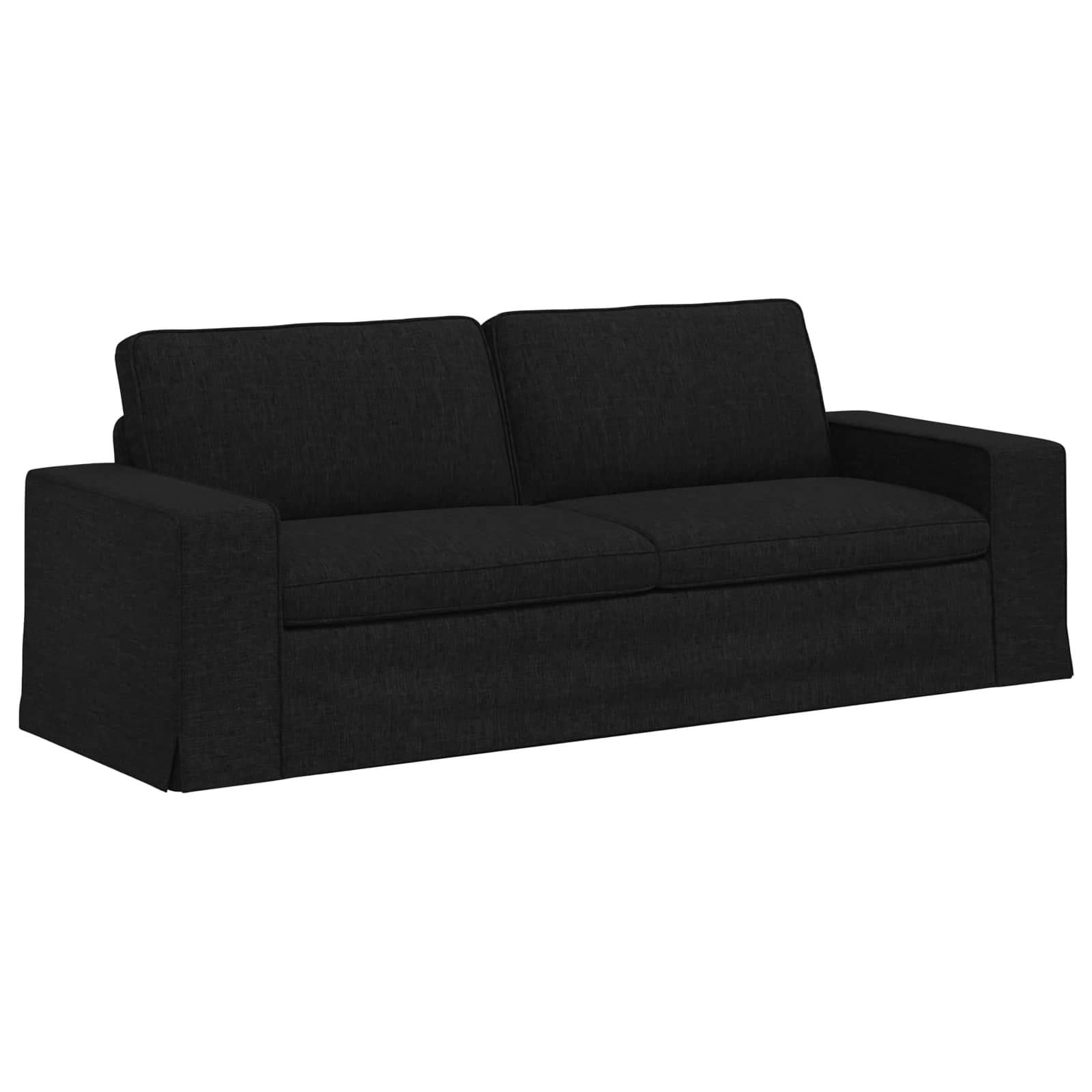 Sofa Crna 222 x 80 x 82 cm tkanina