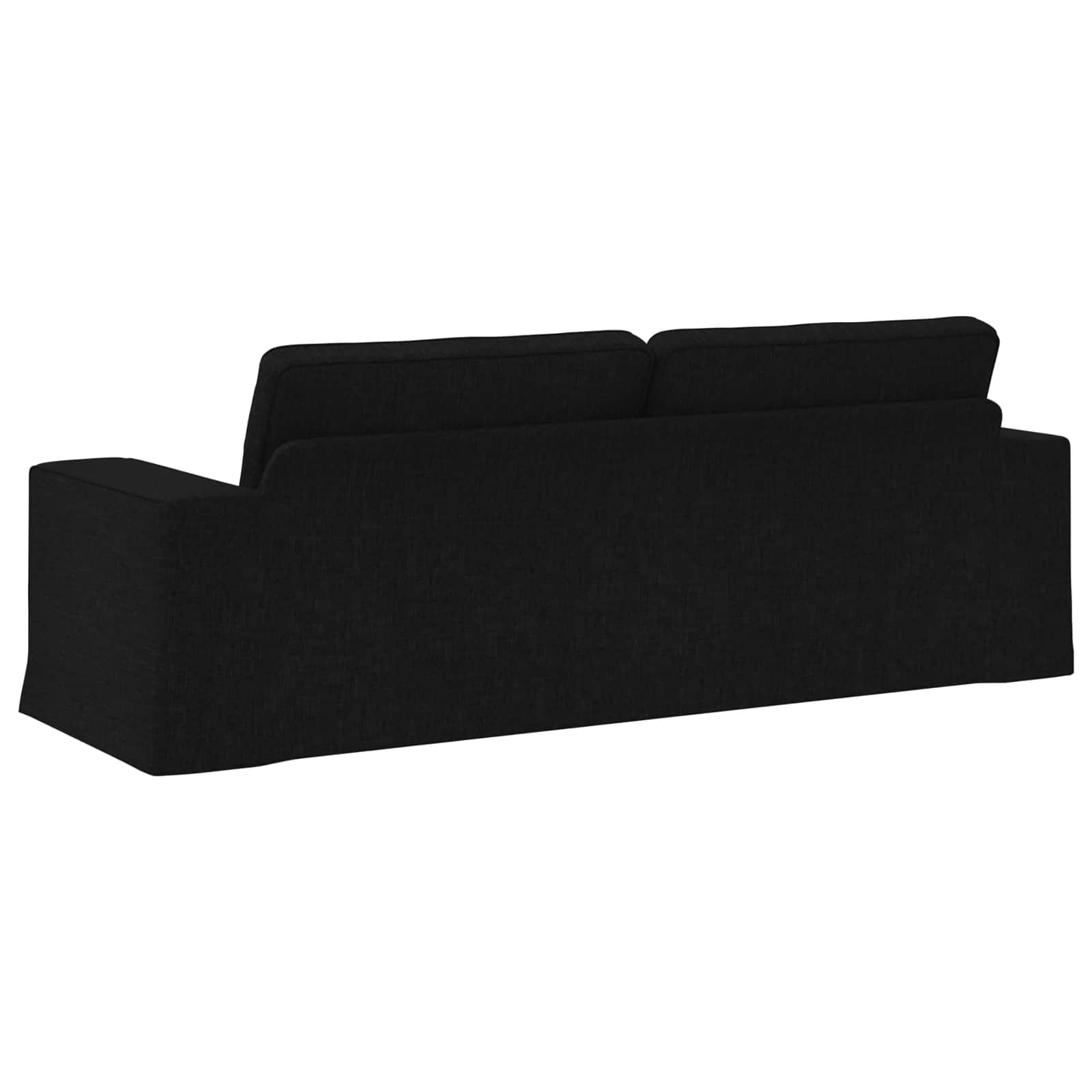 Sofa Crna 222 x 80 x 82 cm tkanina