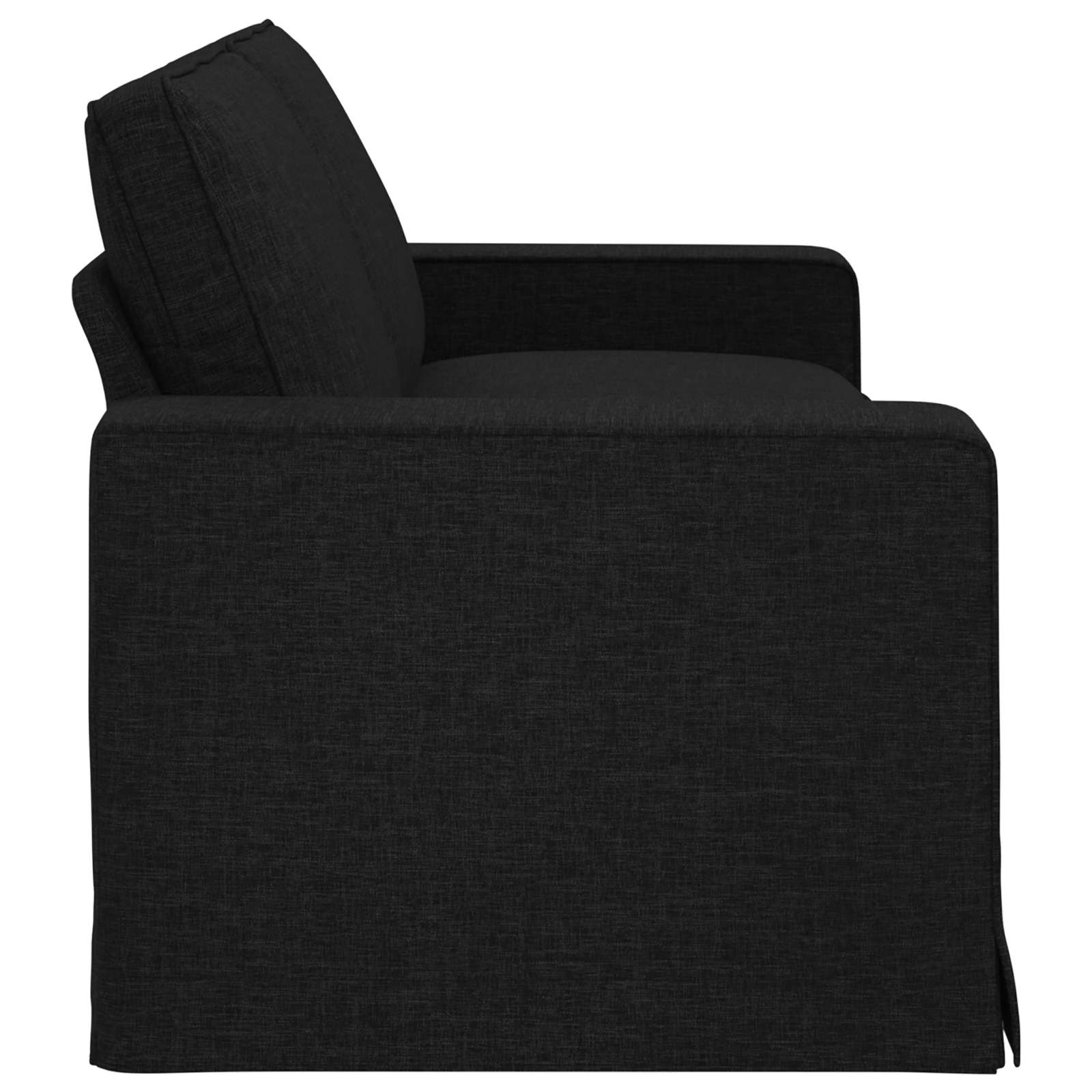 Sofa Crna 222 x 80 x 82 cm tkanina