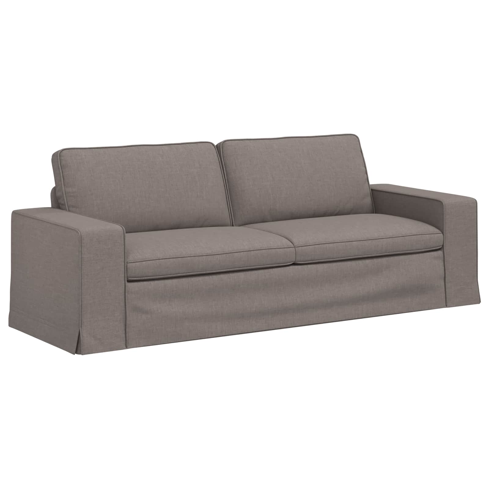 Sofa Sivo-smeđa 222 x 80 x 82 cm tkanina