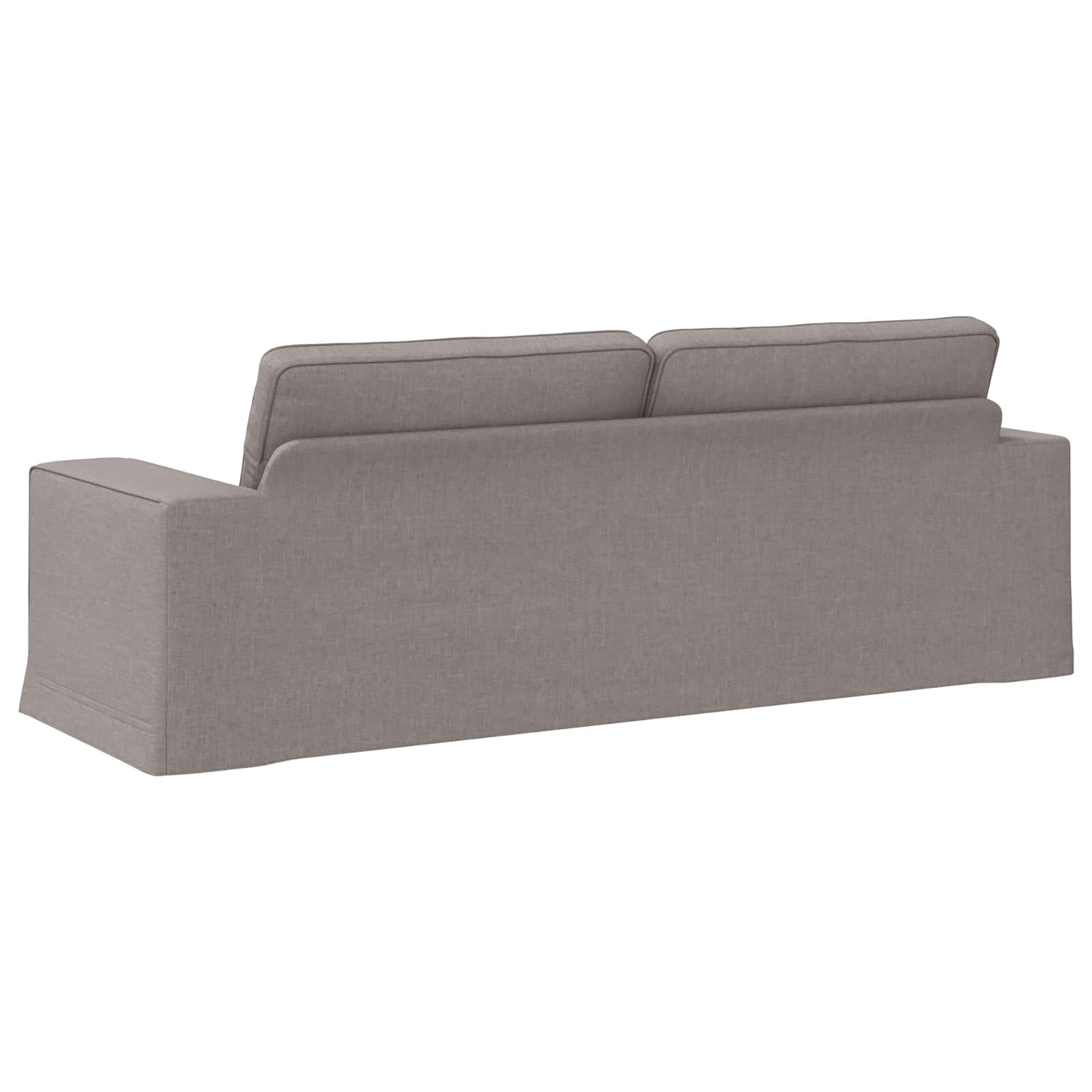 Sofa Sivo-smeđa 222 x 80 x 82 cm tkanina
