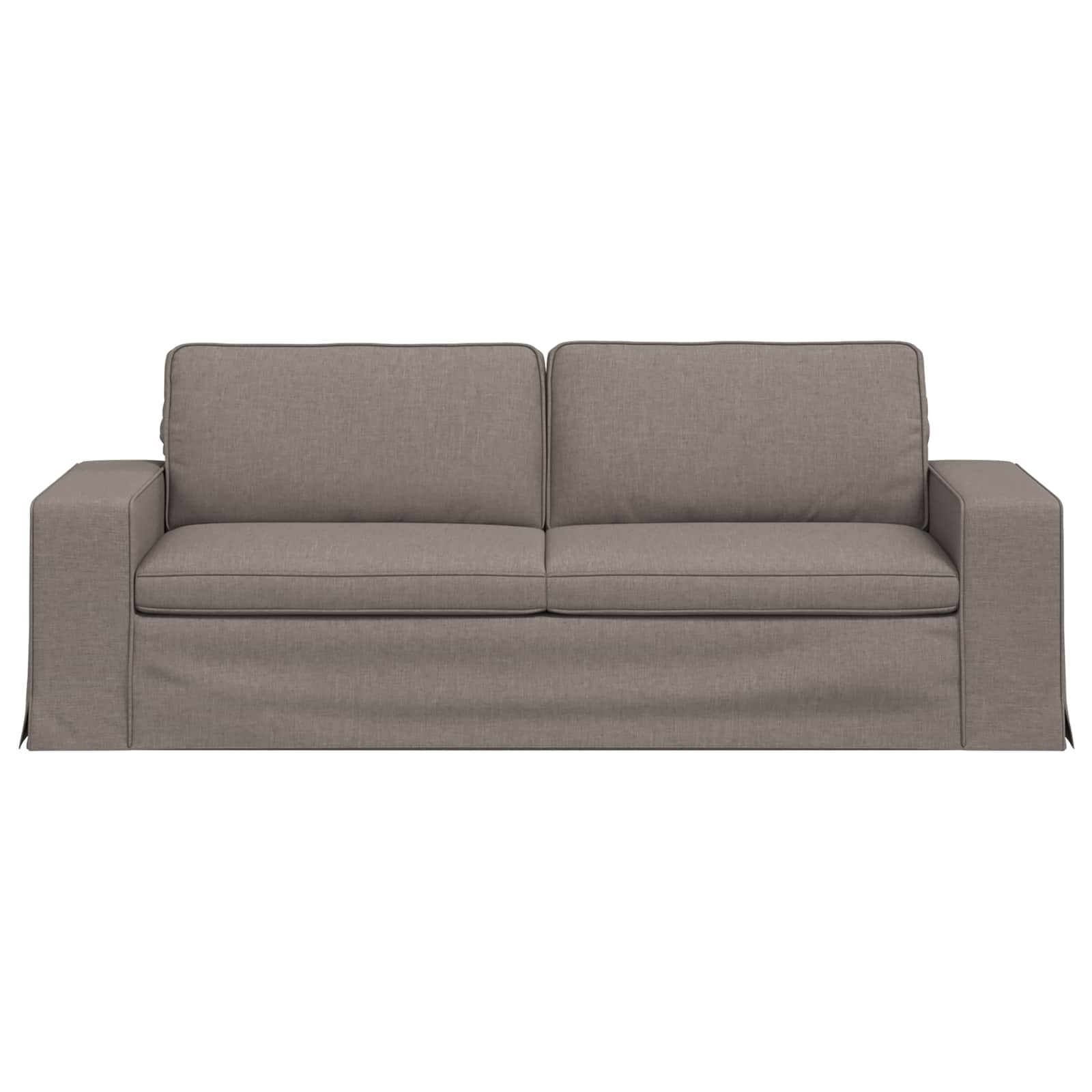 Sofa Sivo-smeđa 222 x 80 x 82 cm tkanina