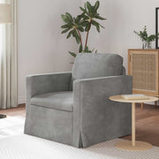 Sofa Svijetlo siva 78 x 78 x 80 cm Baršun