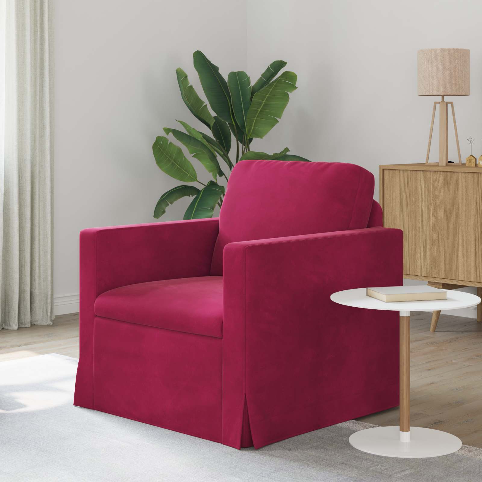 Sofa Vinska crvena 78 x 78 x 80 cm Baršun