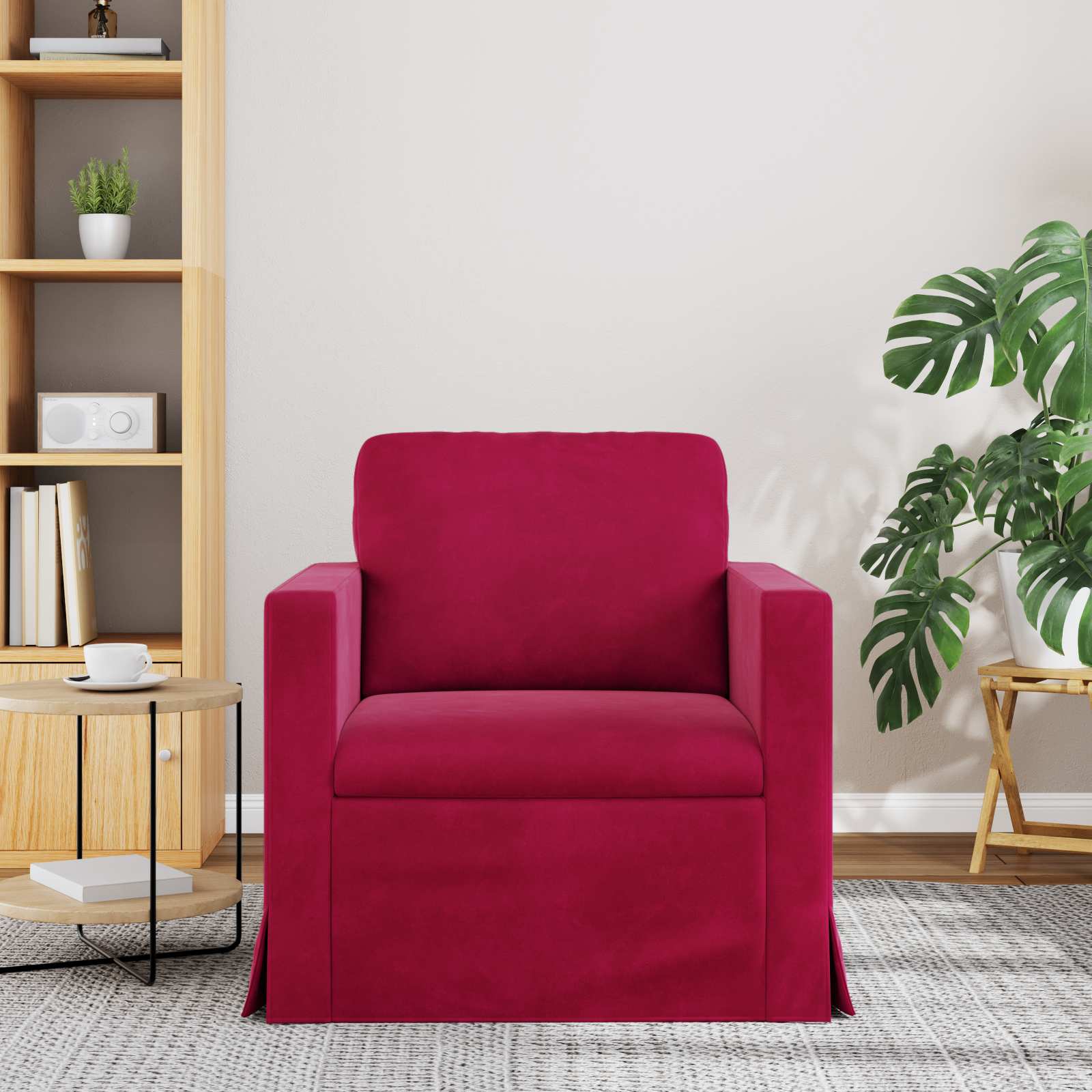Sofa Vinska crvena 78 x 78 x 80 cm Baršun