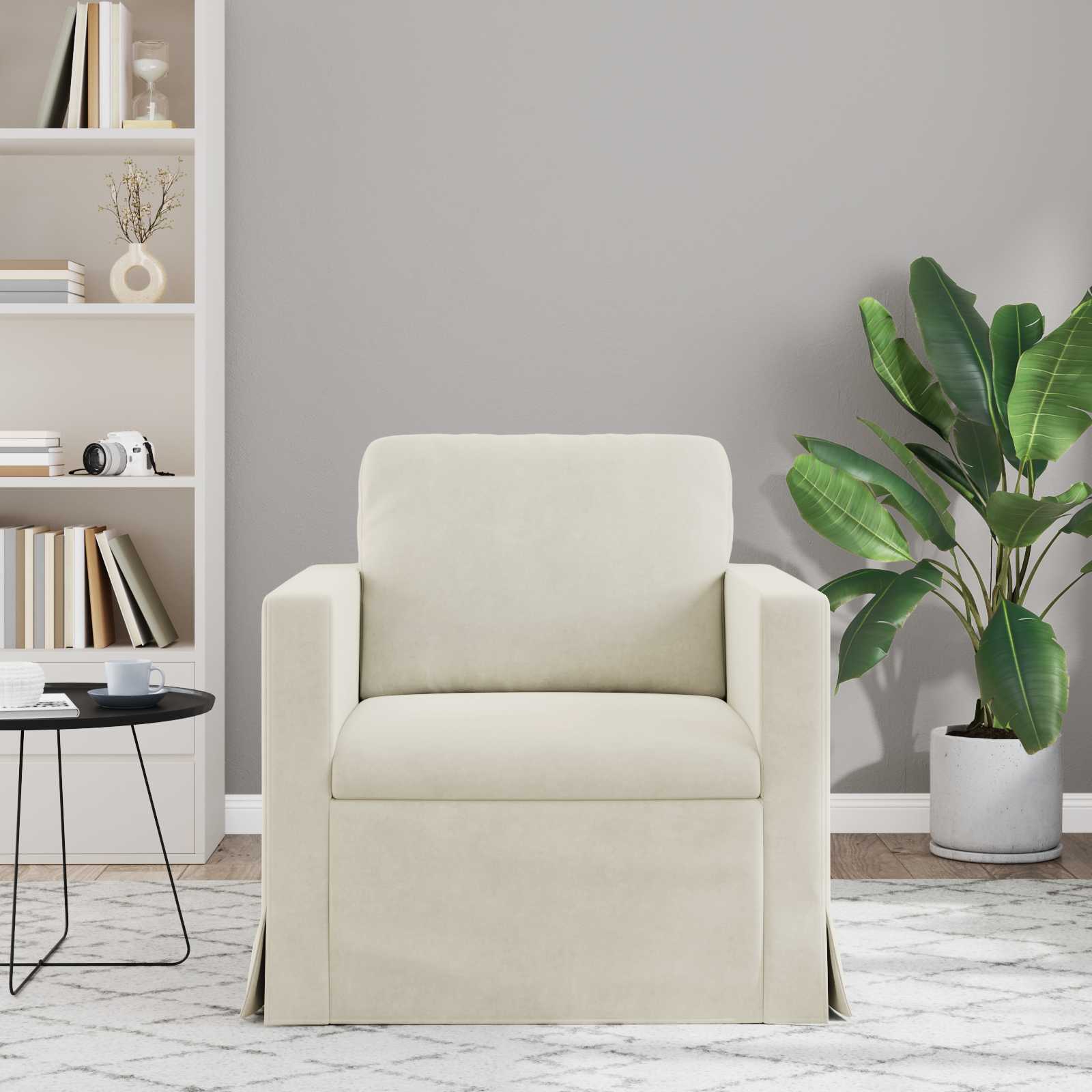 Sofa Krema 78 x 78 x 80 cm Baršun