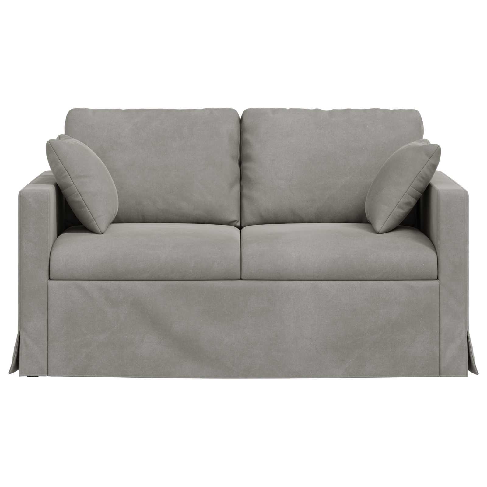 Sofa Svijetlo siva 138 x 78 x 80 cm Baršun
