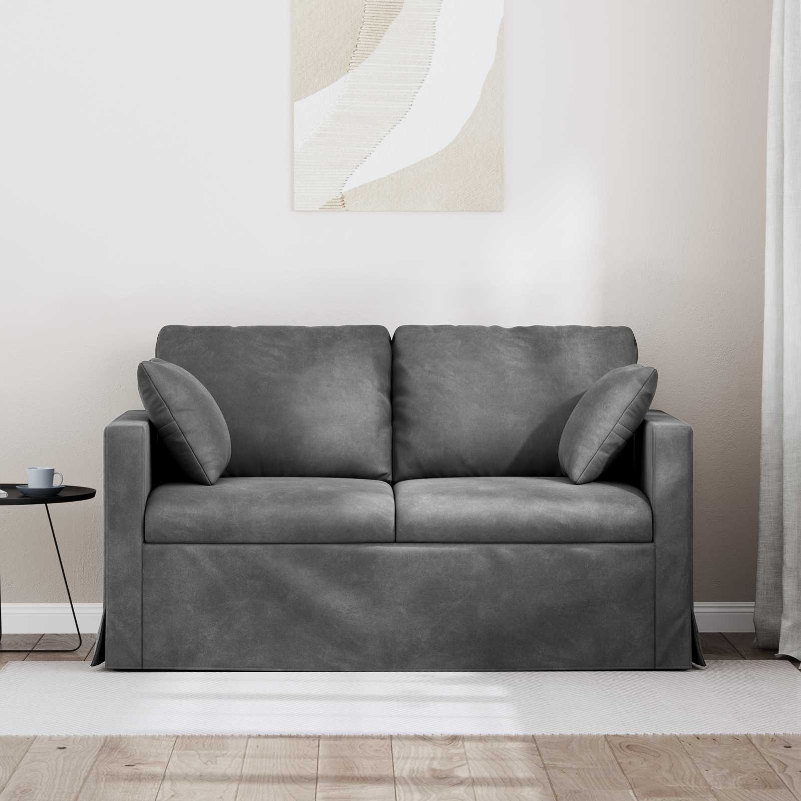 Sofa Tamno siva 138 x 78 x 80 cm Baršun