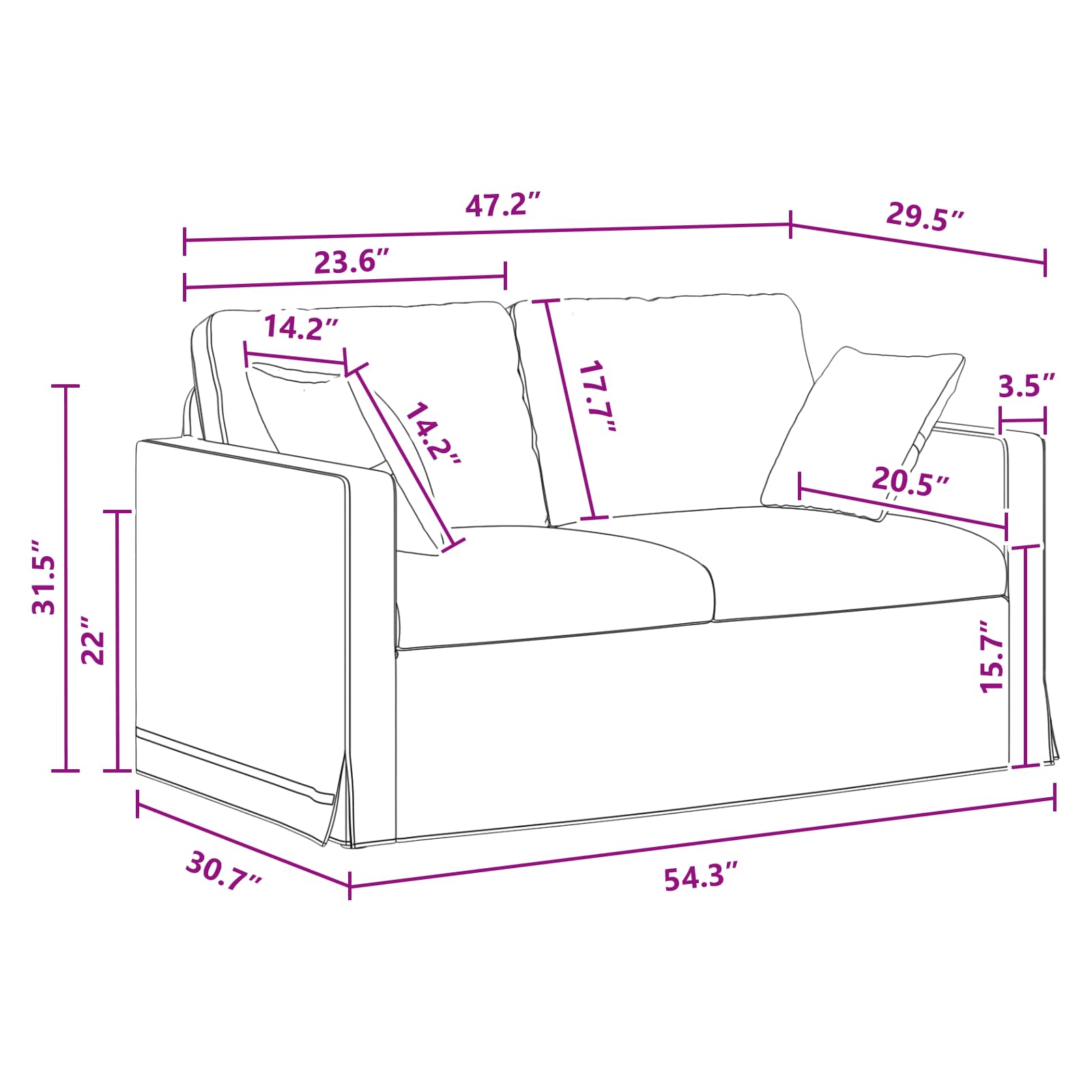 Sofa Tamno siva 138 x 78 x 80 cm Baršun