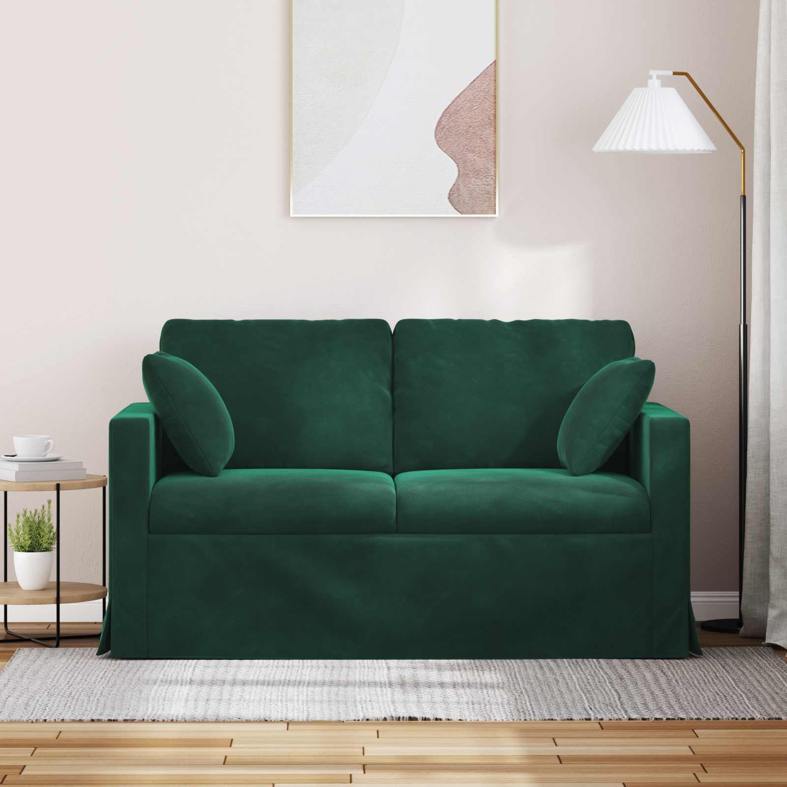 Sofa Tamnozelena 138 x 78 x 80 cm Baršun