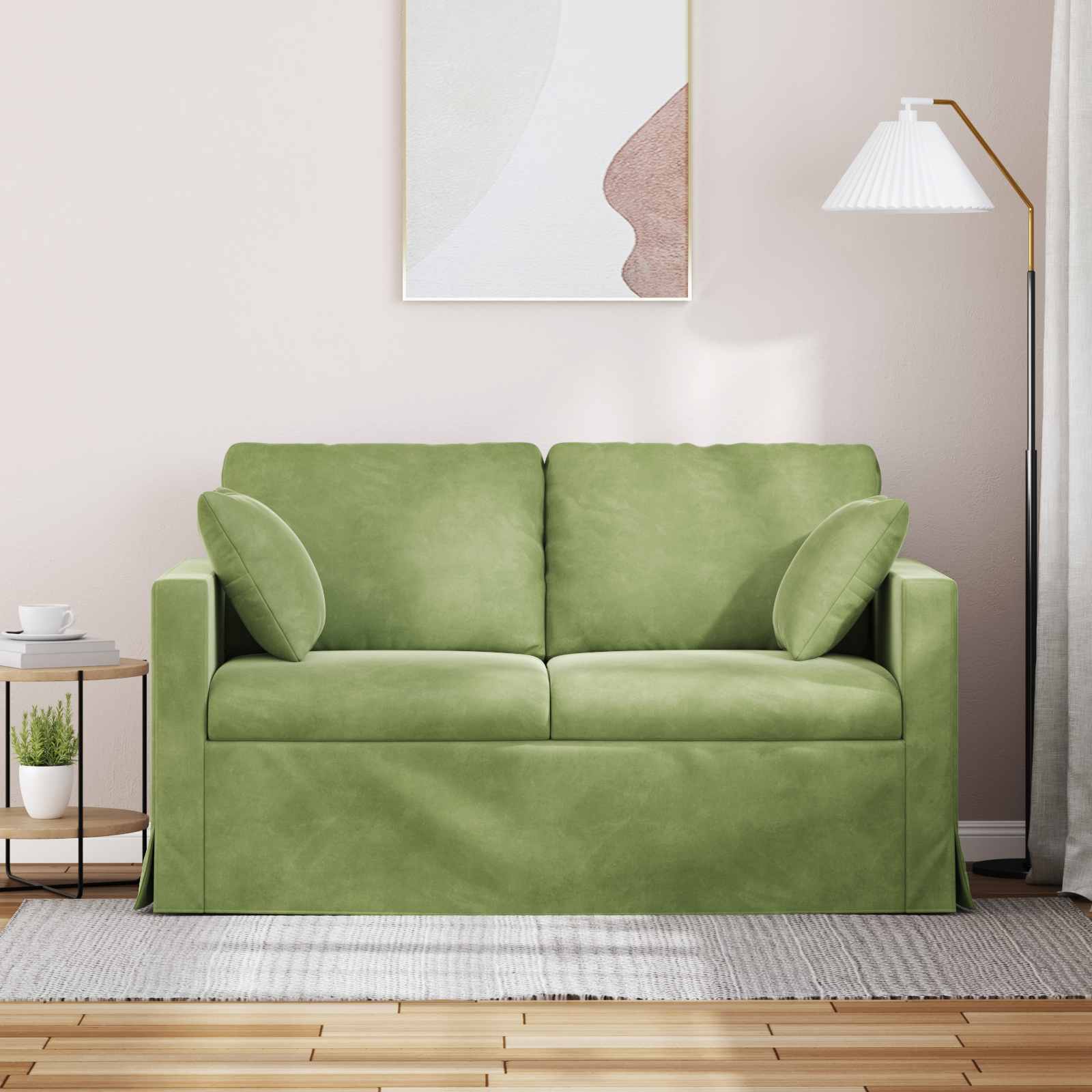 Sofa Svijetlo zelena 138 x 78 x 80 cm Baršun