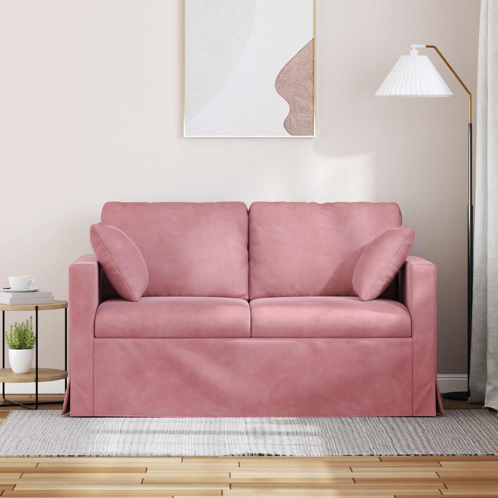 Sofa Ružičasta 138 x 78 x 80 cm Baršun