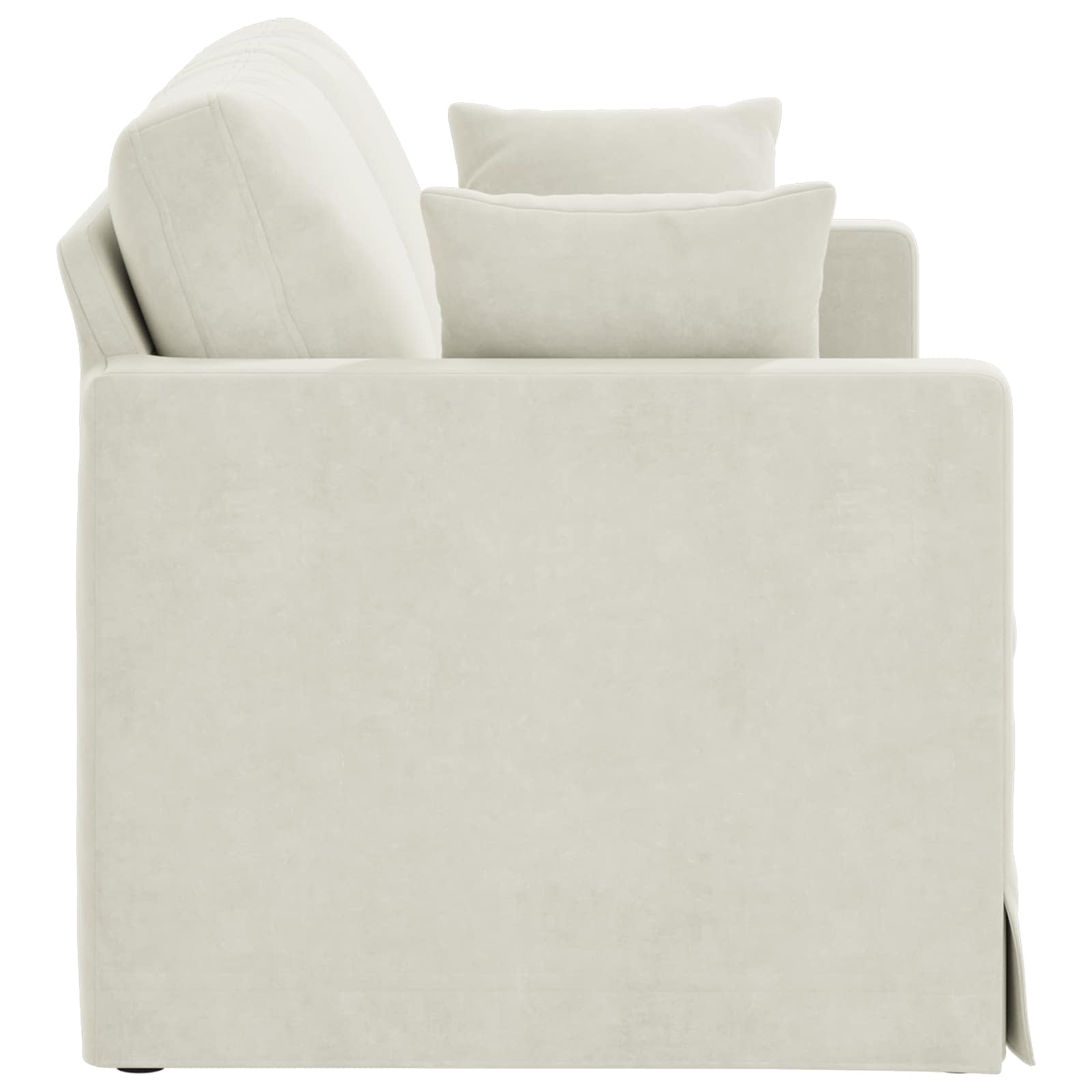 Sofa Krema 138 x 78 x 80 cm Baršun