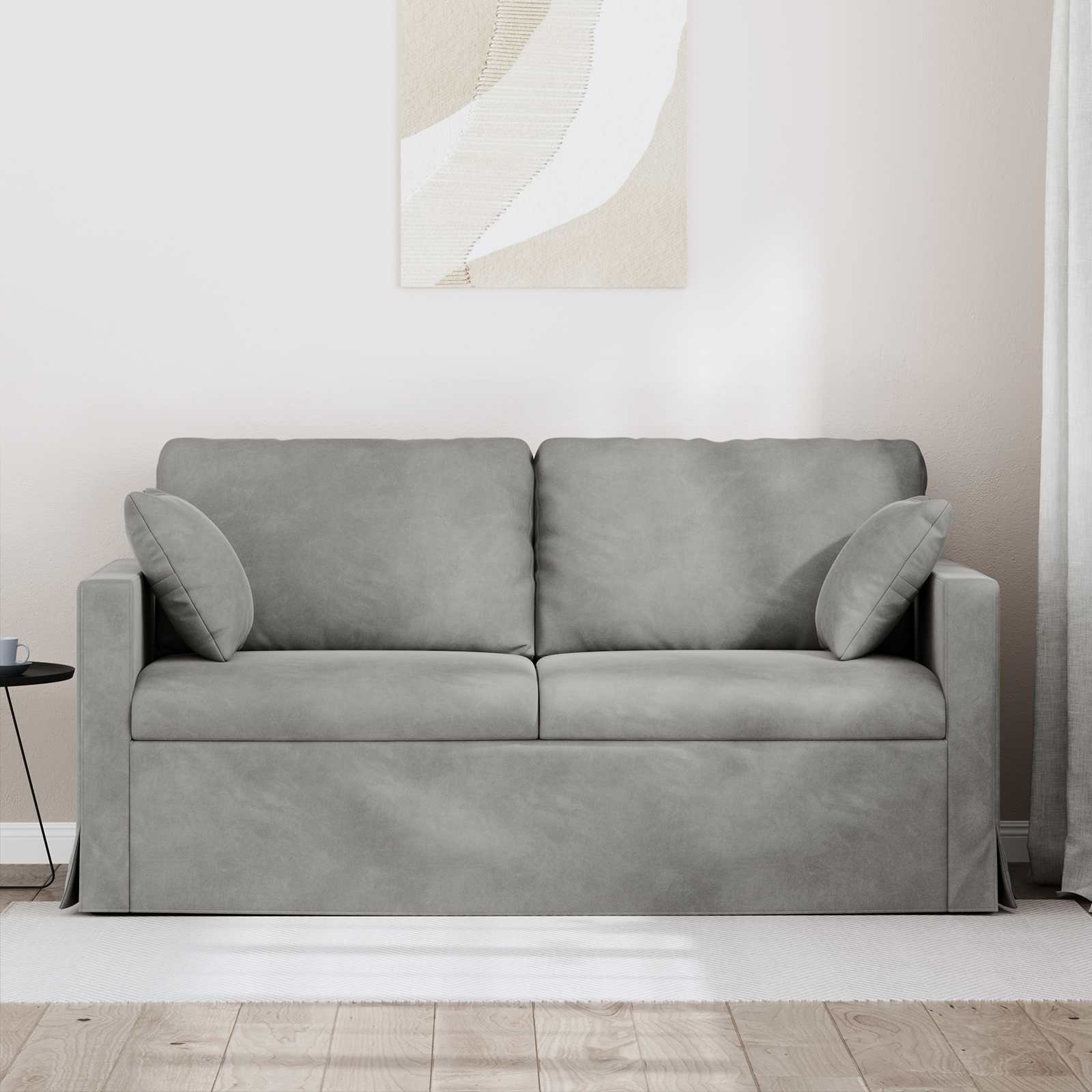 Sofa Svijetlo siva 158 x 78 x 80 cm Baršun