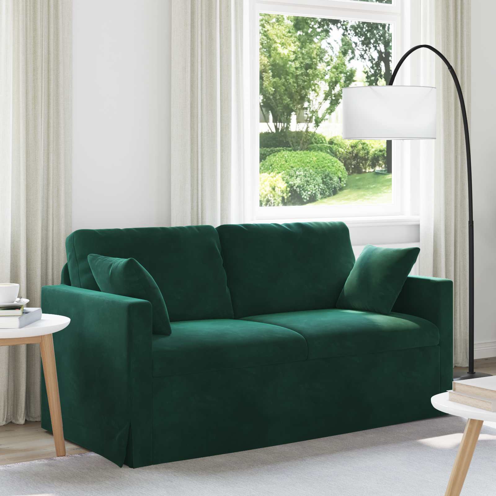 Sofa Tamnozelena 158 x 78 x 80 cm Baršun