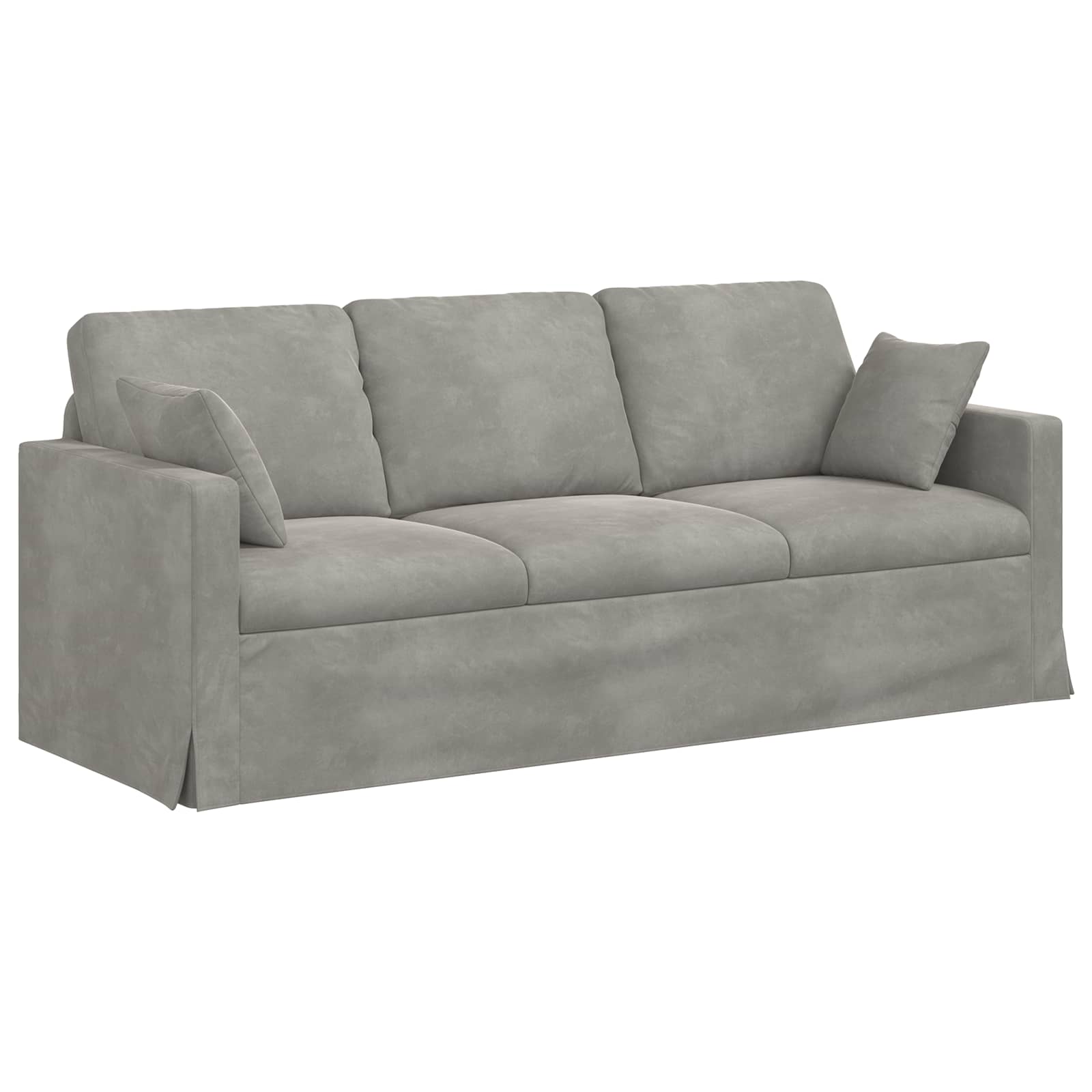 Sofa Svijetlo siva 198 x 78 x 80 cm Baršun