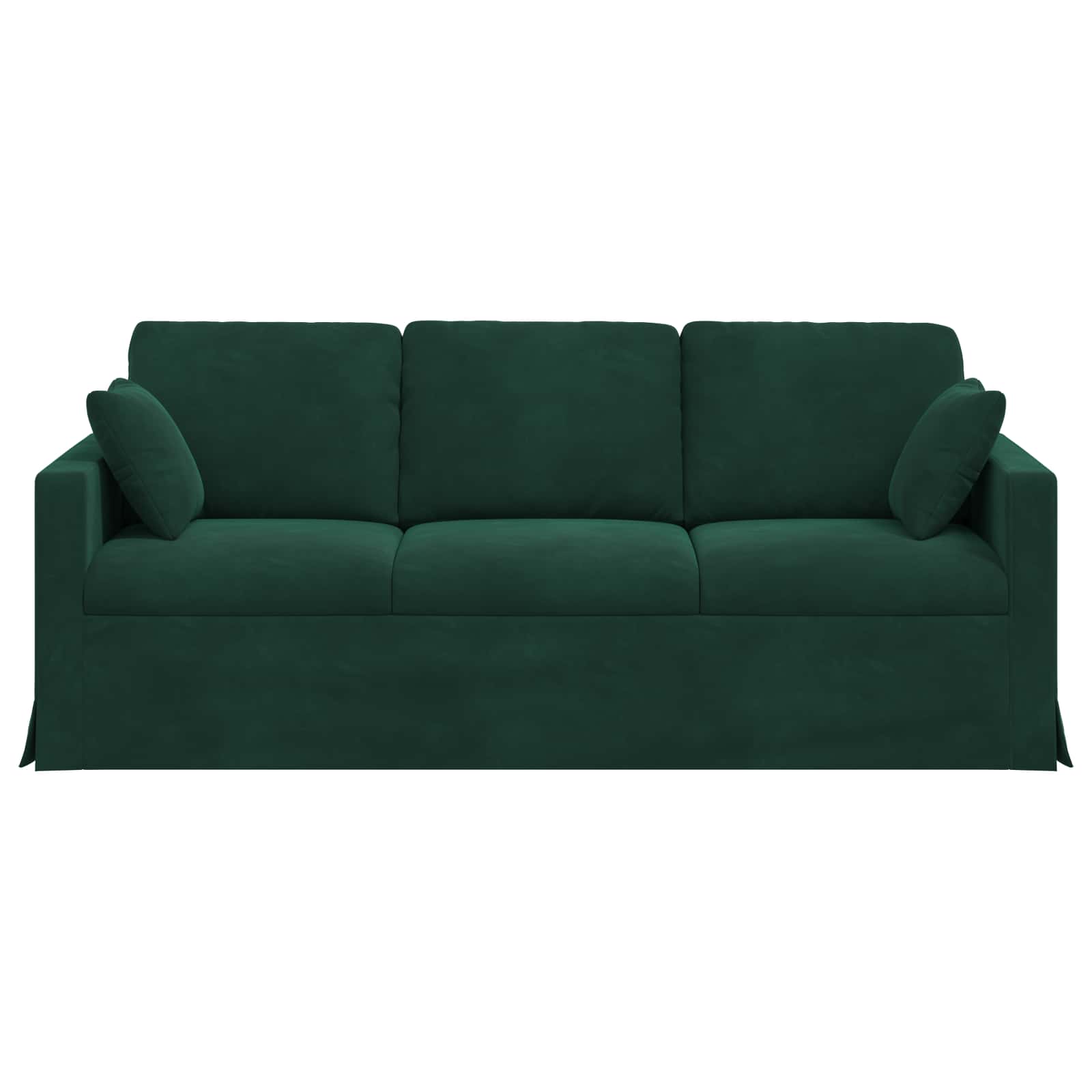 Sofa Tamnozelena 198 x 78 x 80 cm Baršun