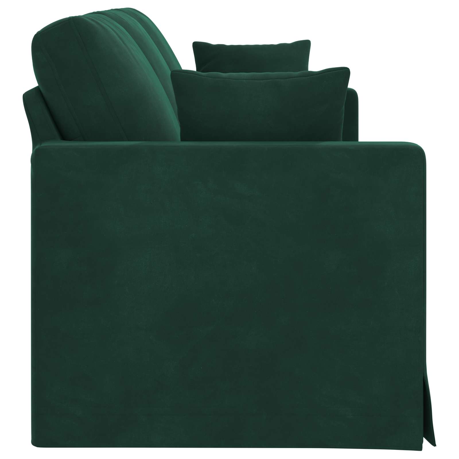Sofa Tamnozelena 198 x 78 x 80 cm Baršun